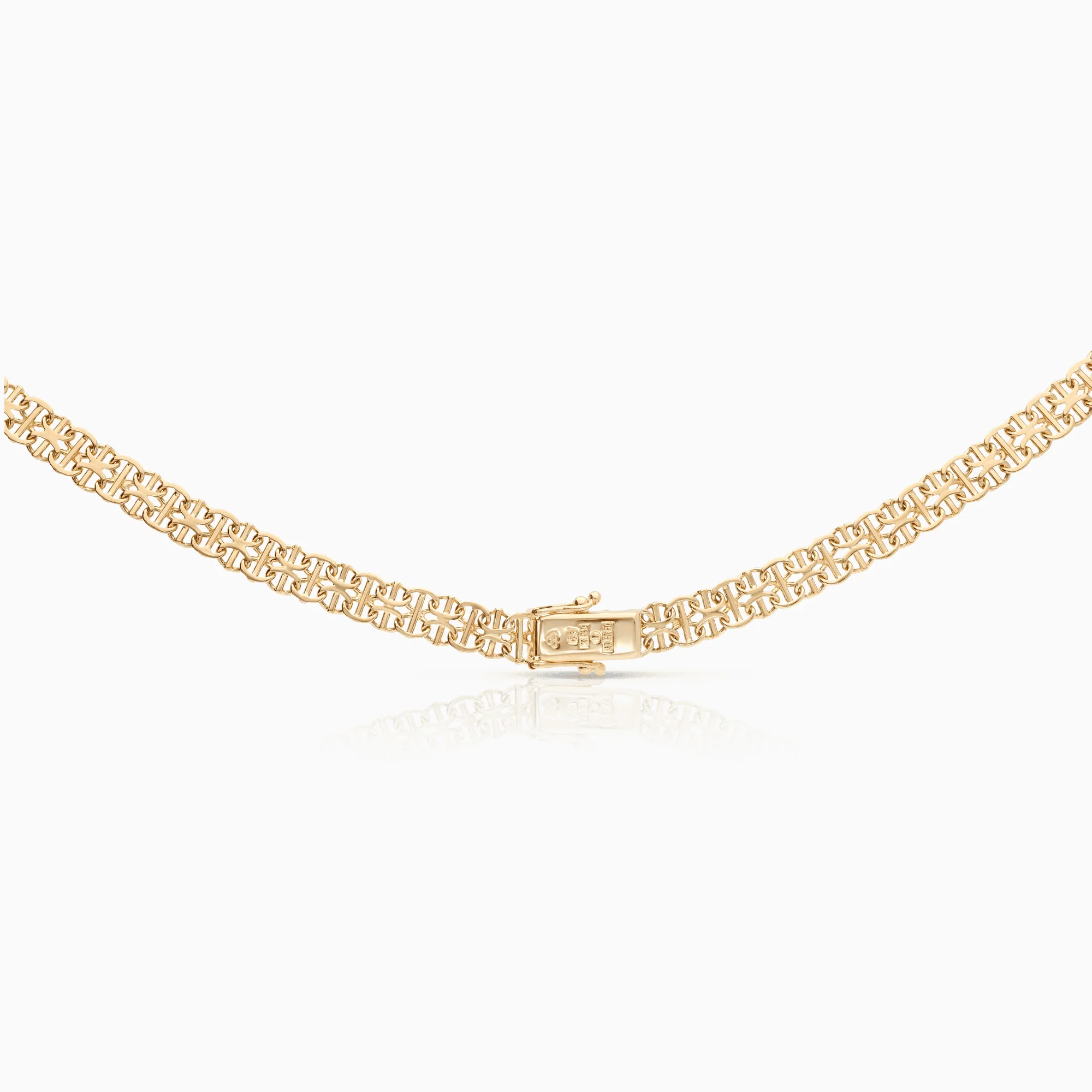 X-link necklace with bar 15.70g 18K gold - Image 2