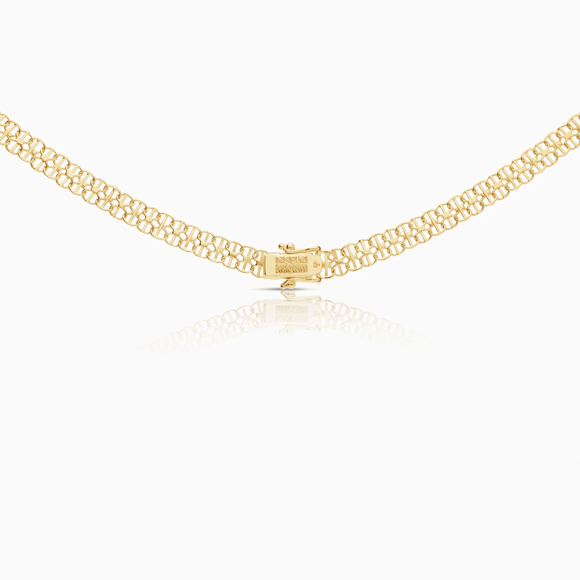 X-link necklace with bar 17.44g 18K gold - Image 2