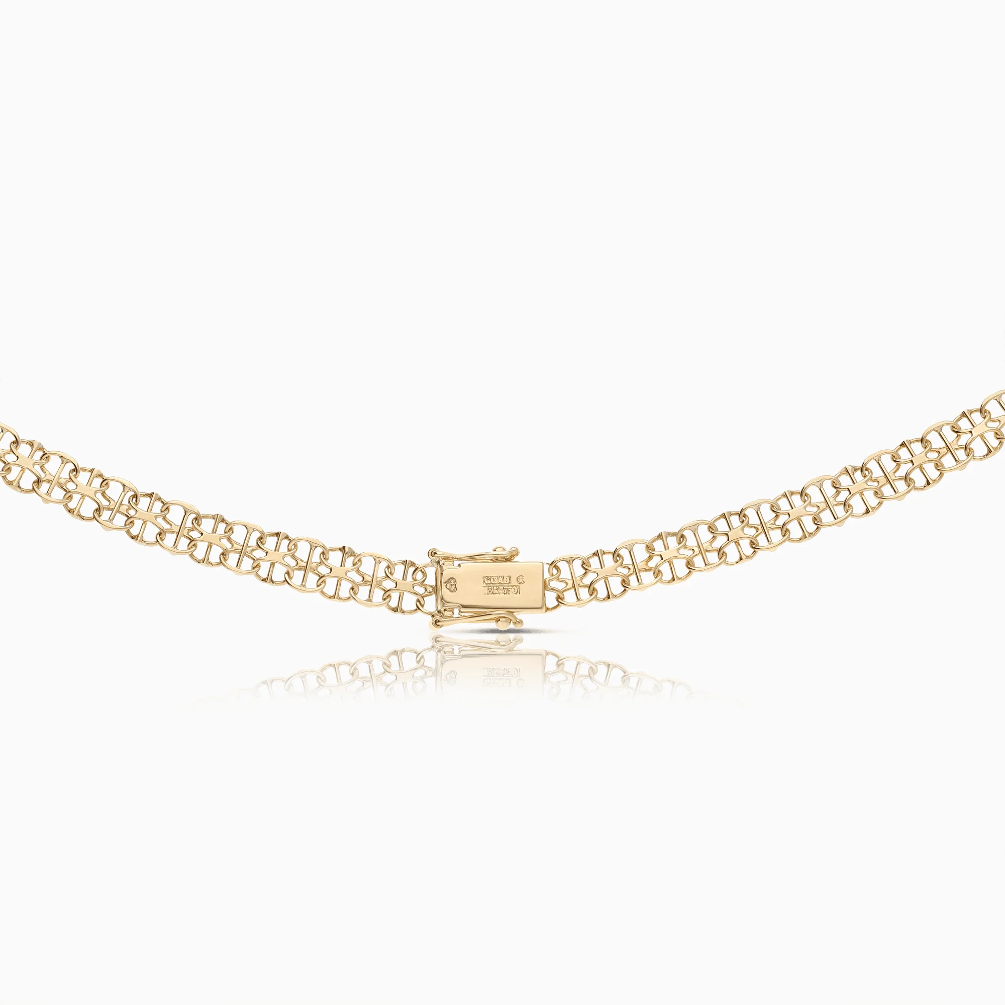 X-link necklace with bar 18.68g 18K gold - Image 2