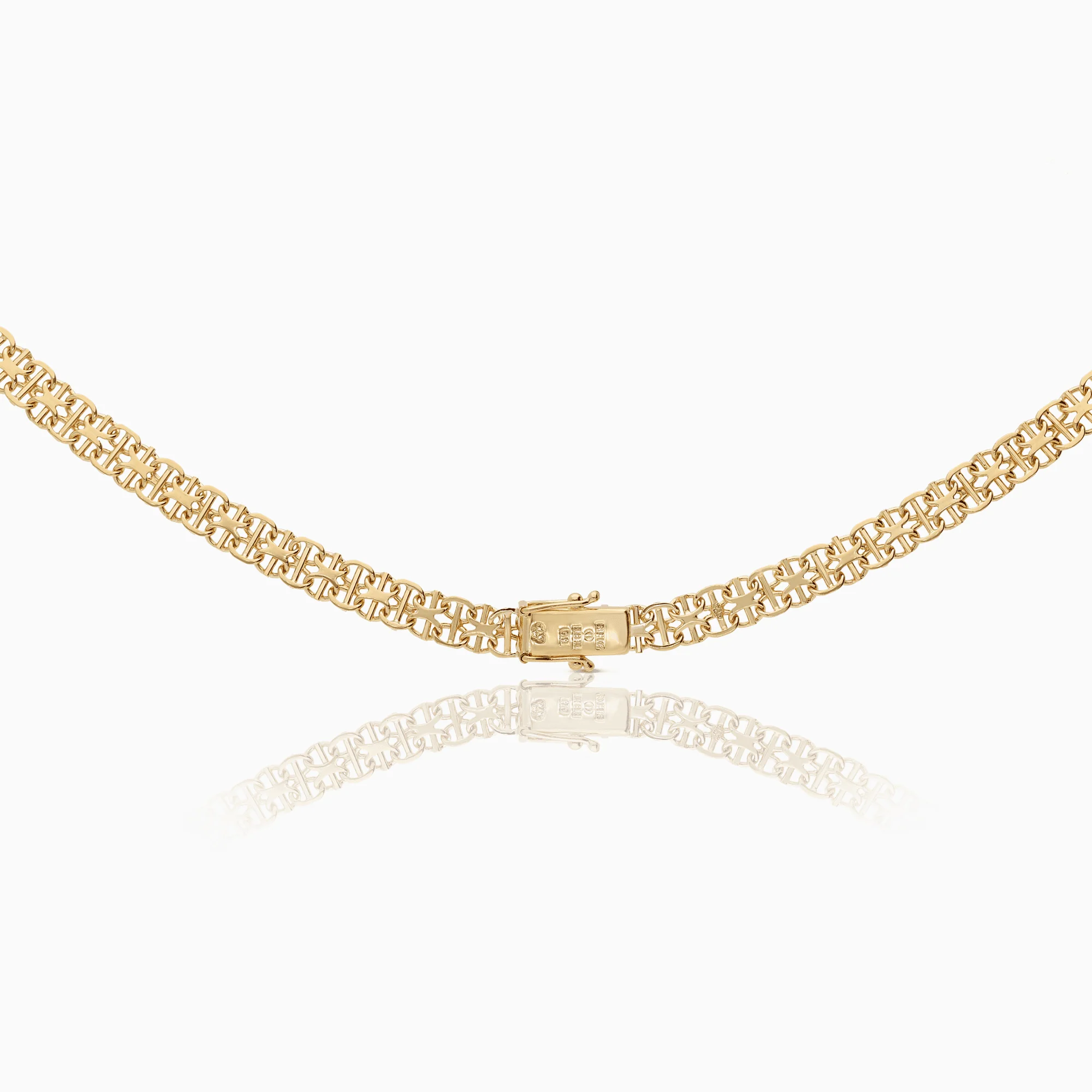 X-link necklace with bar 18.94g 18K gold - Image 2