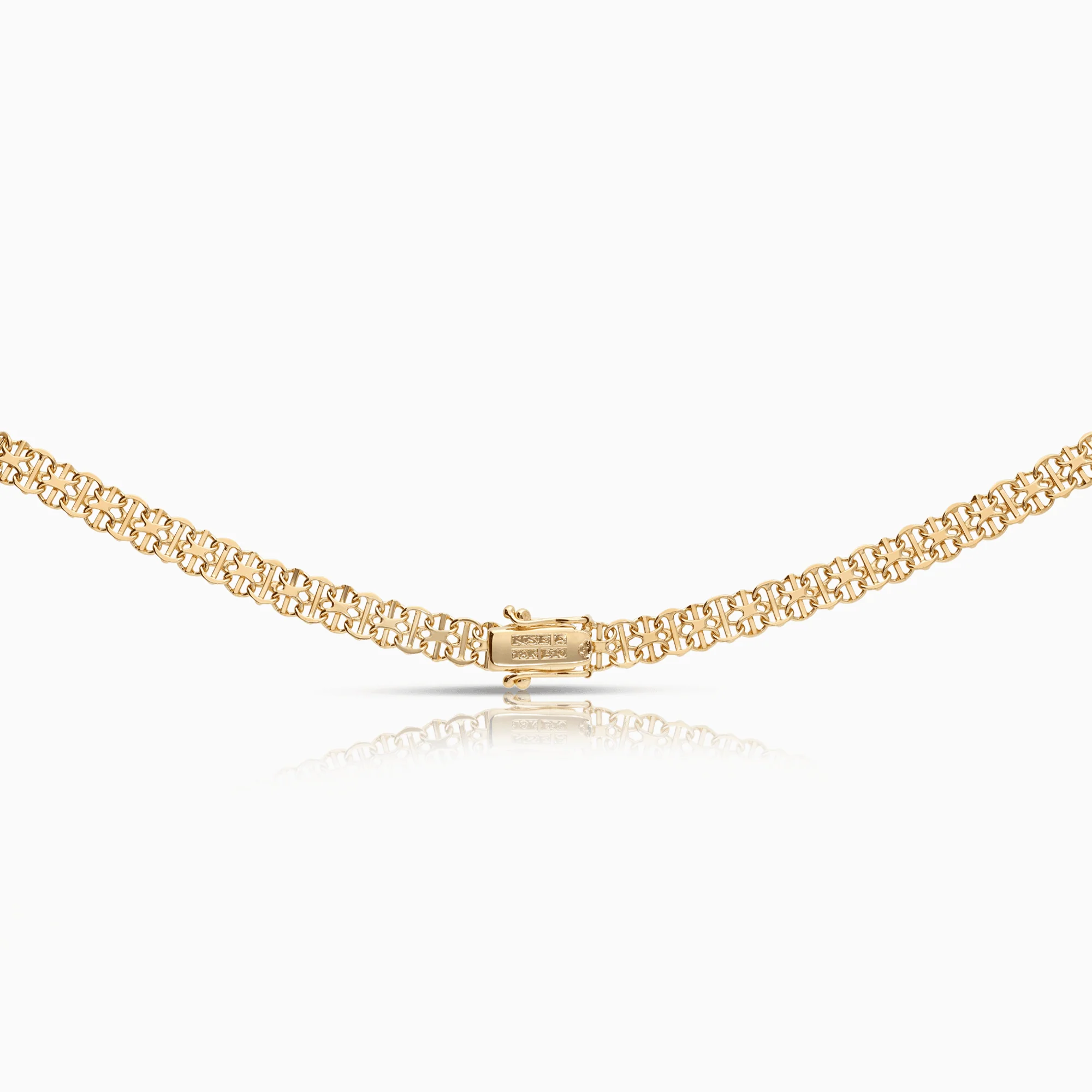 X-link necklace with bar 20.34g 18K gold - Image 2