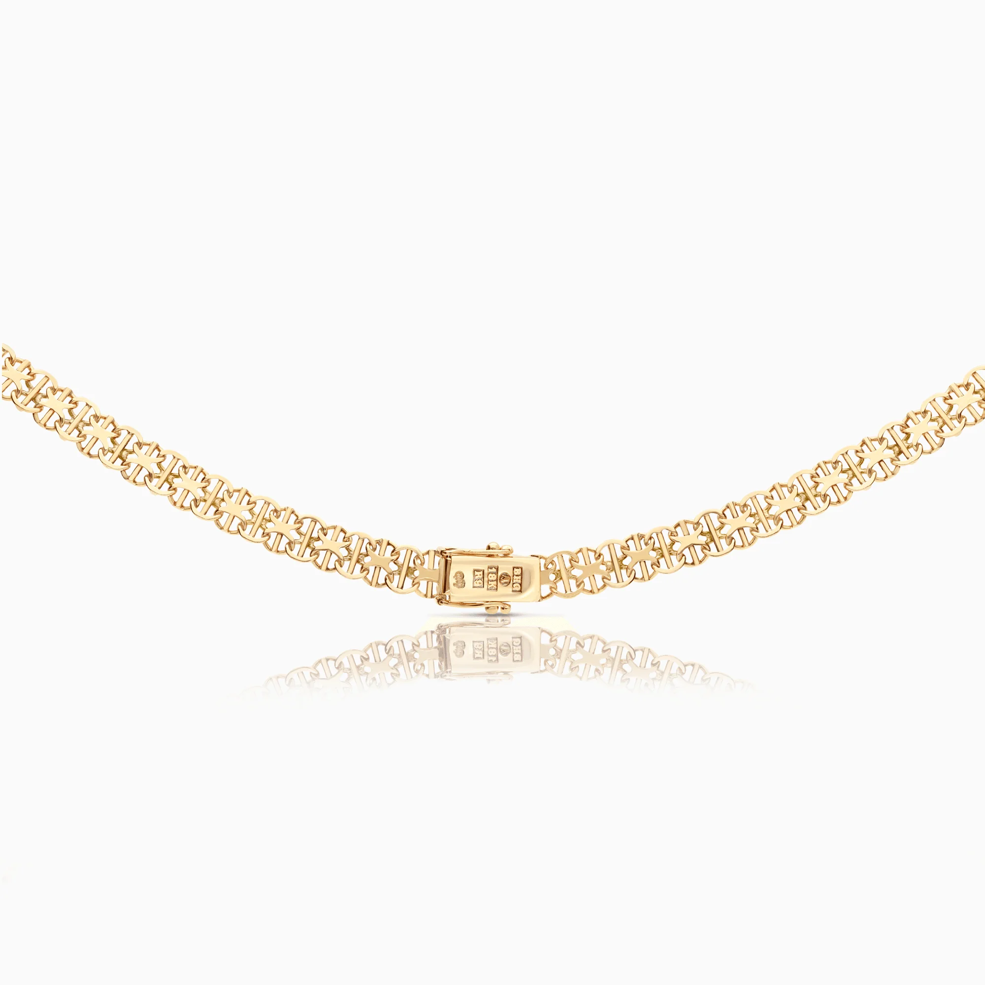 X-link necklace with bar 20.55g 18K gold - Image 2