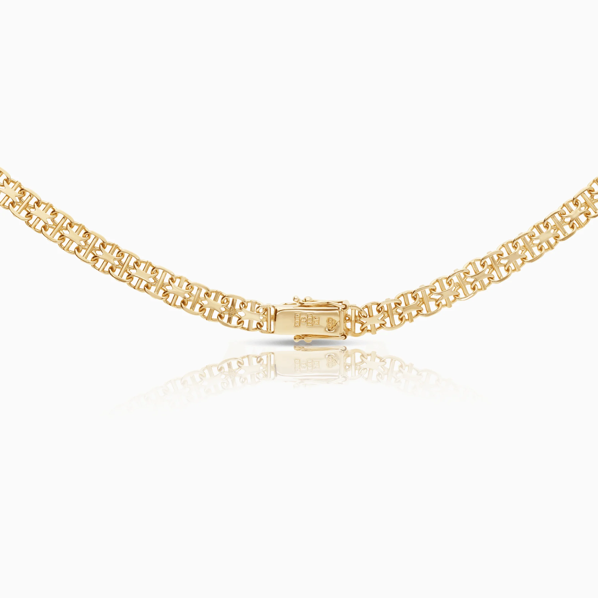 X-link necklace with bar 25.40g 18K gold - Image 2
