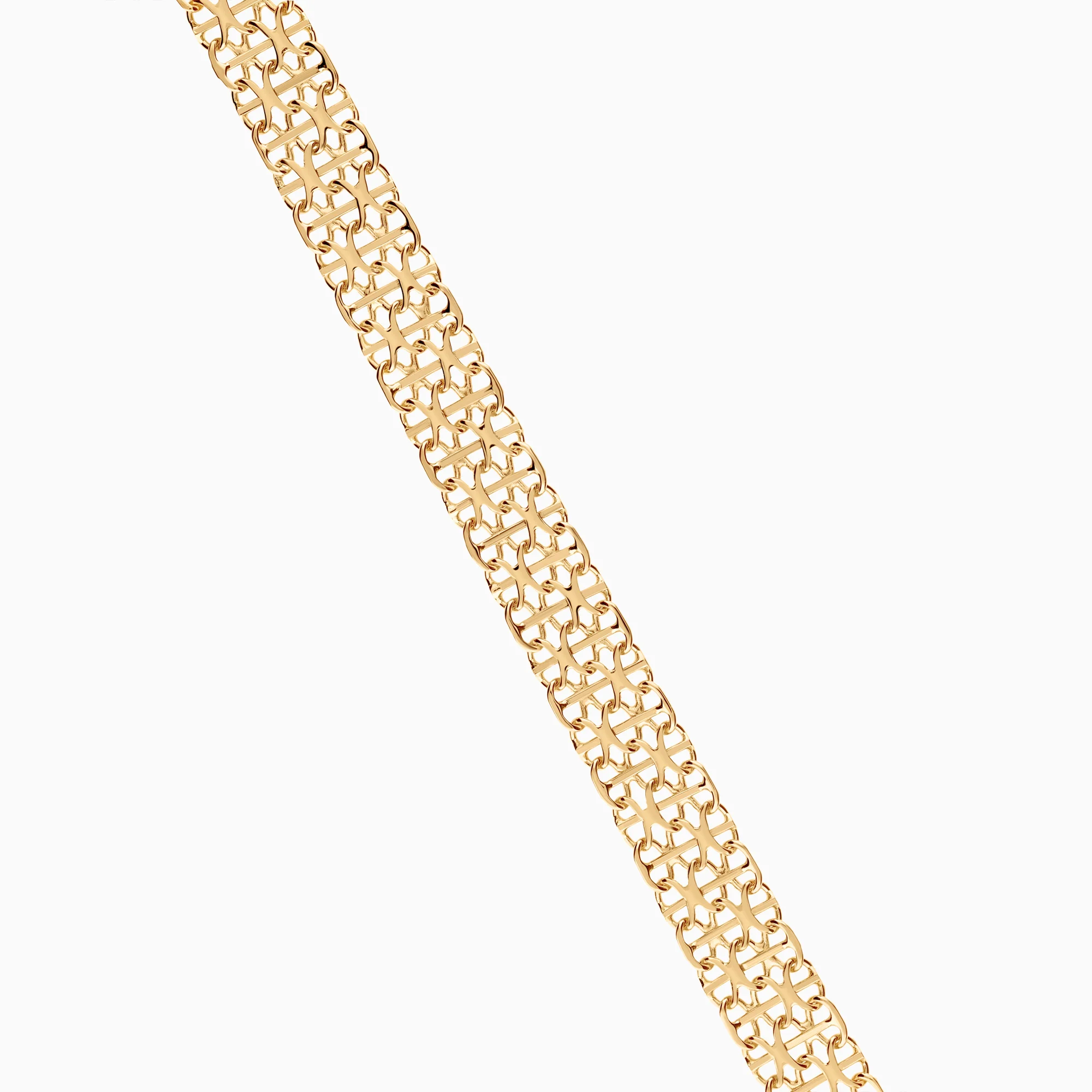 X-link with bar bracelet 10.08g 18K gold