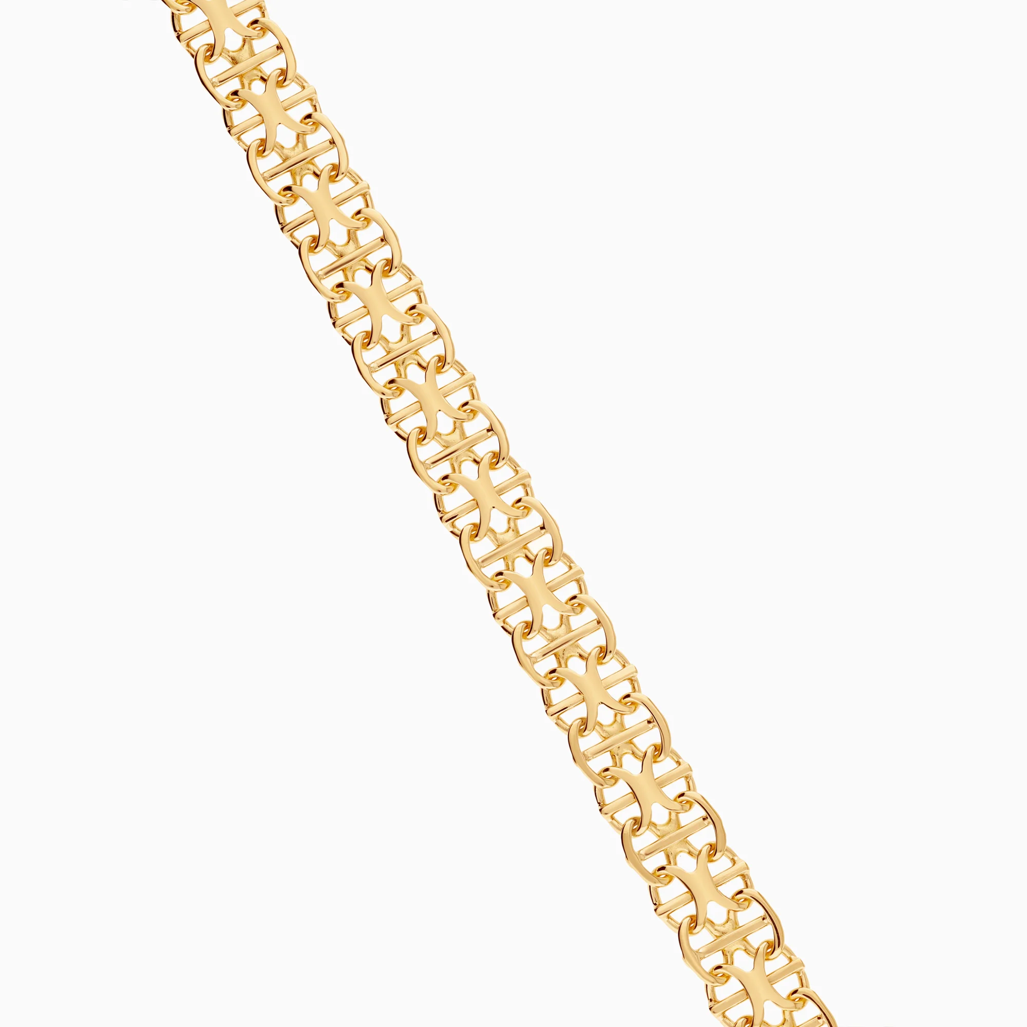 X-link with bar bracelet 11.45g 18K gold