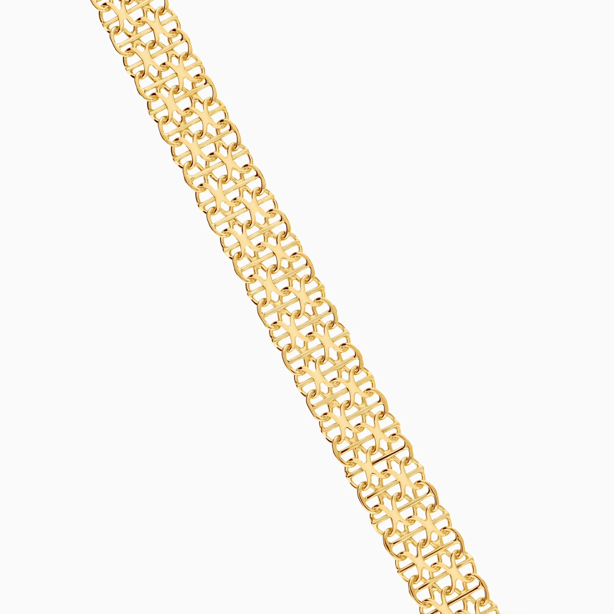 X-link with bar bracelet 11.67g 18K gold