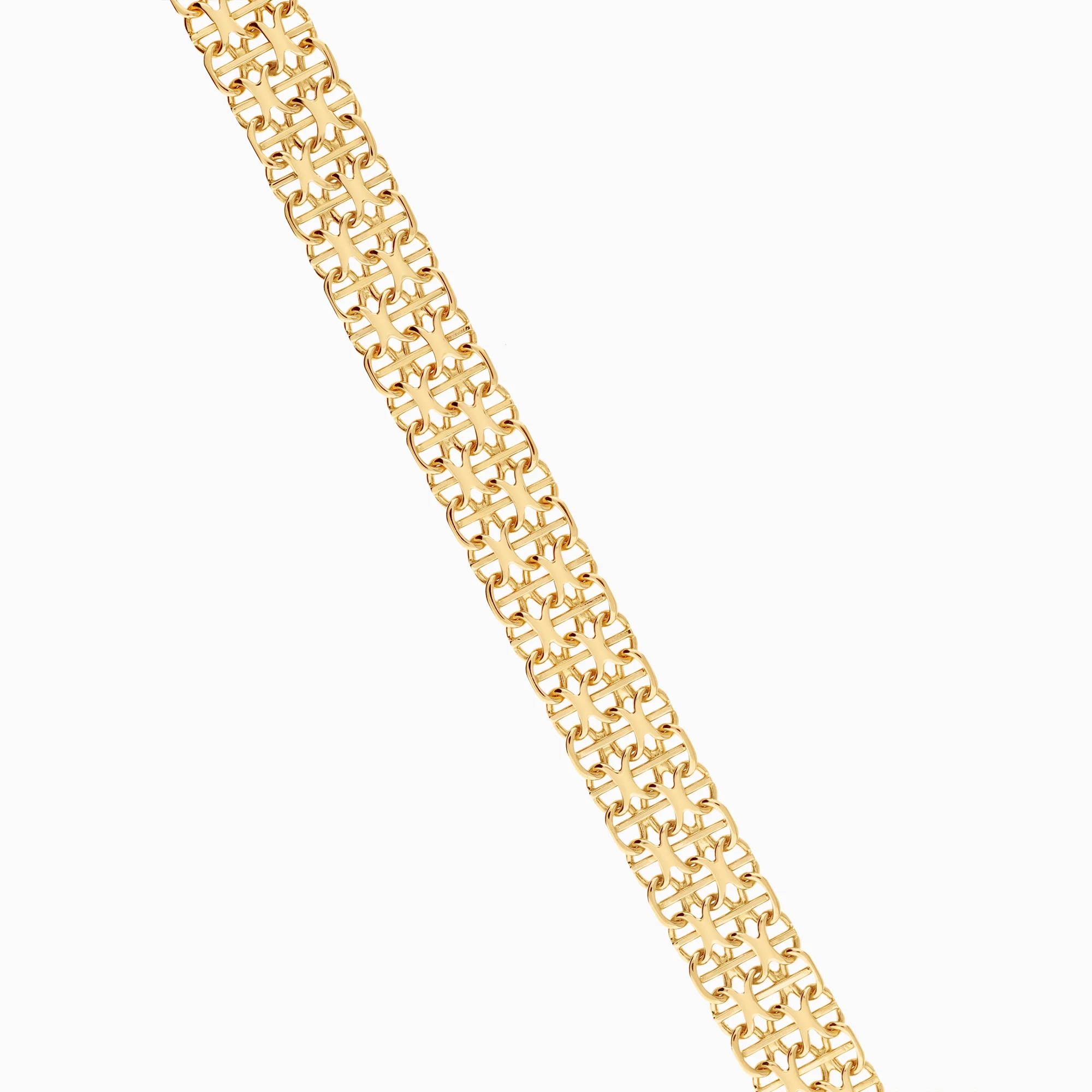 X-link with bar bracelet 11.91g 18K gold