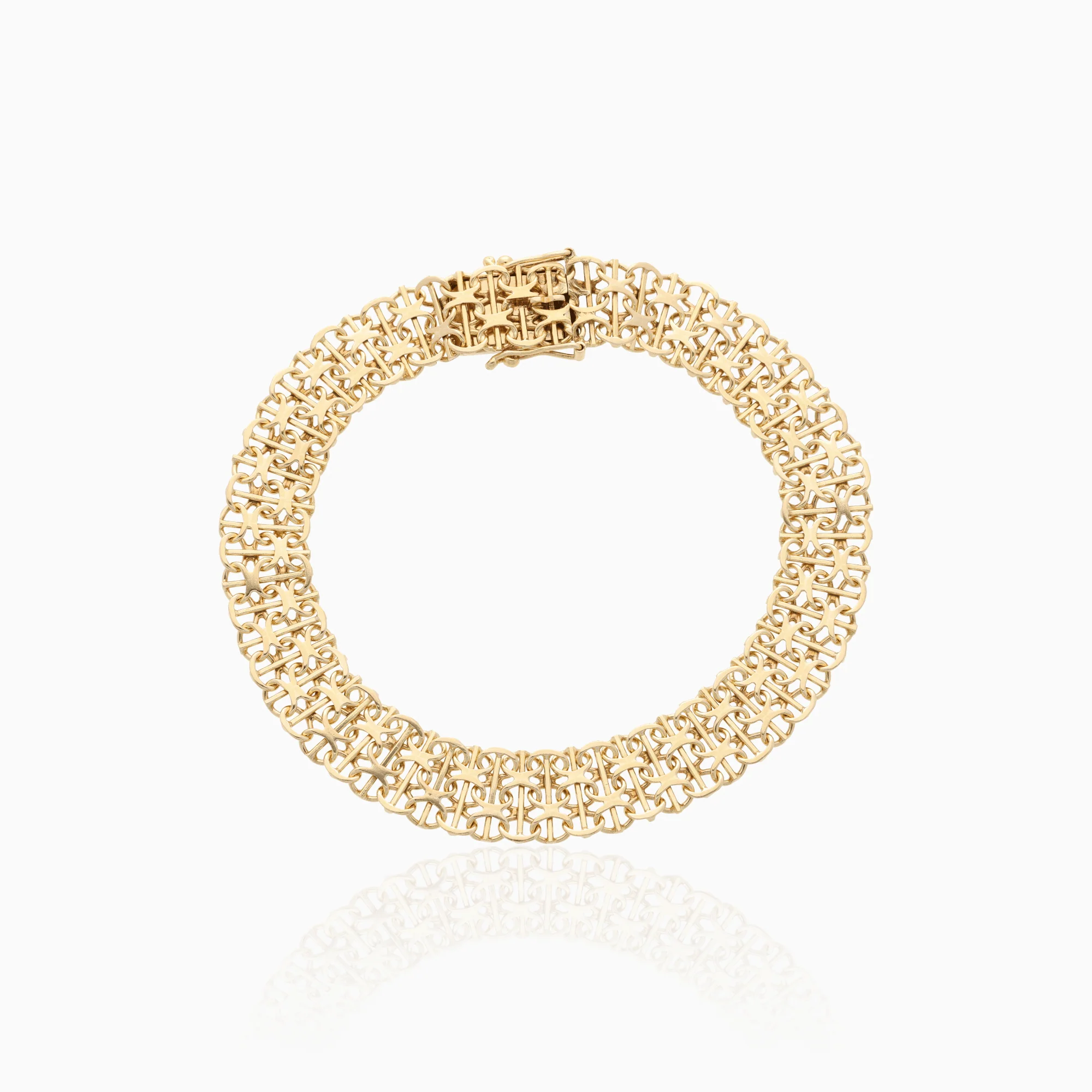 X-link with bar bracelet 11.75g 18K gold