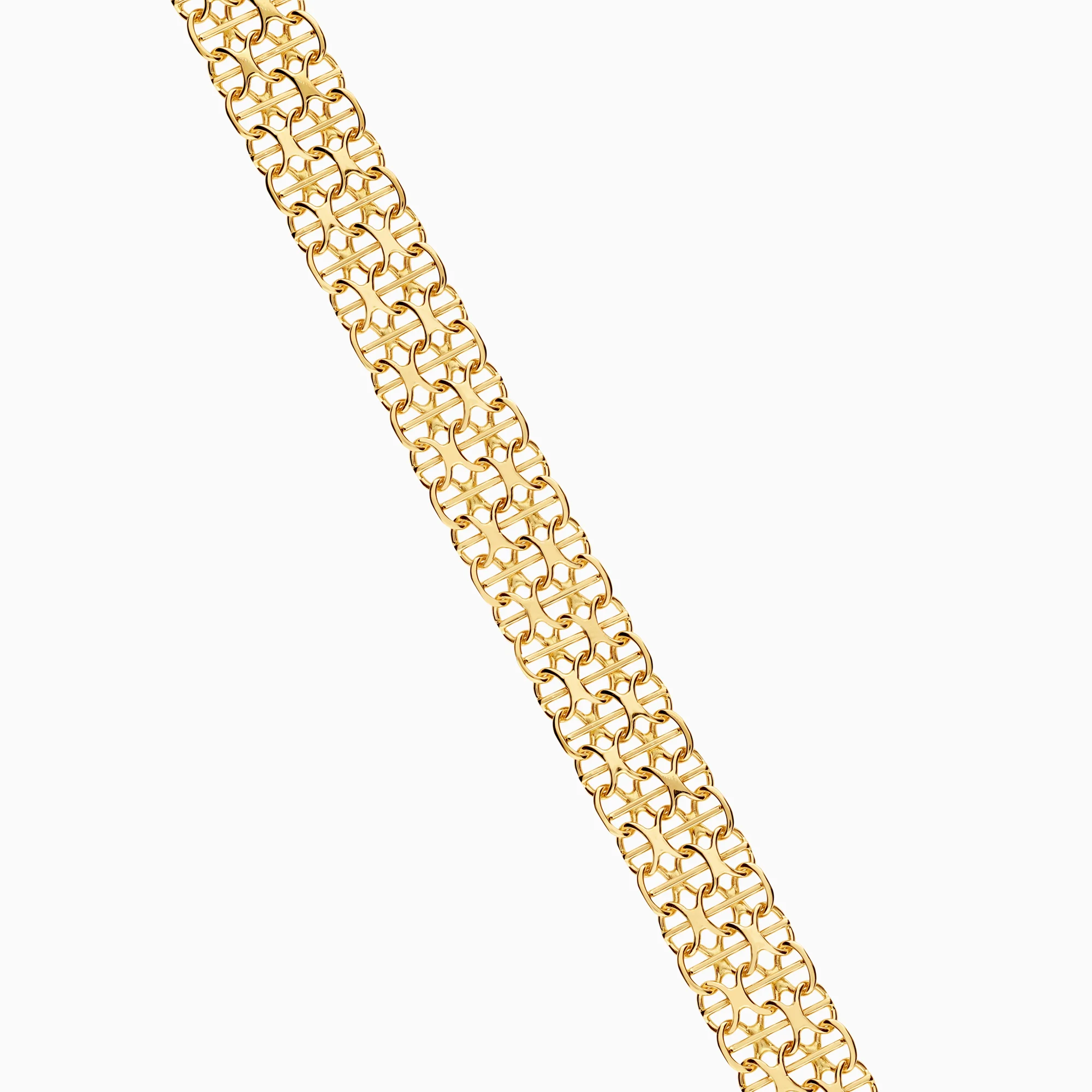 X-link with bar bracelet 12.27g 18K gold