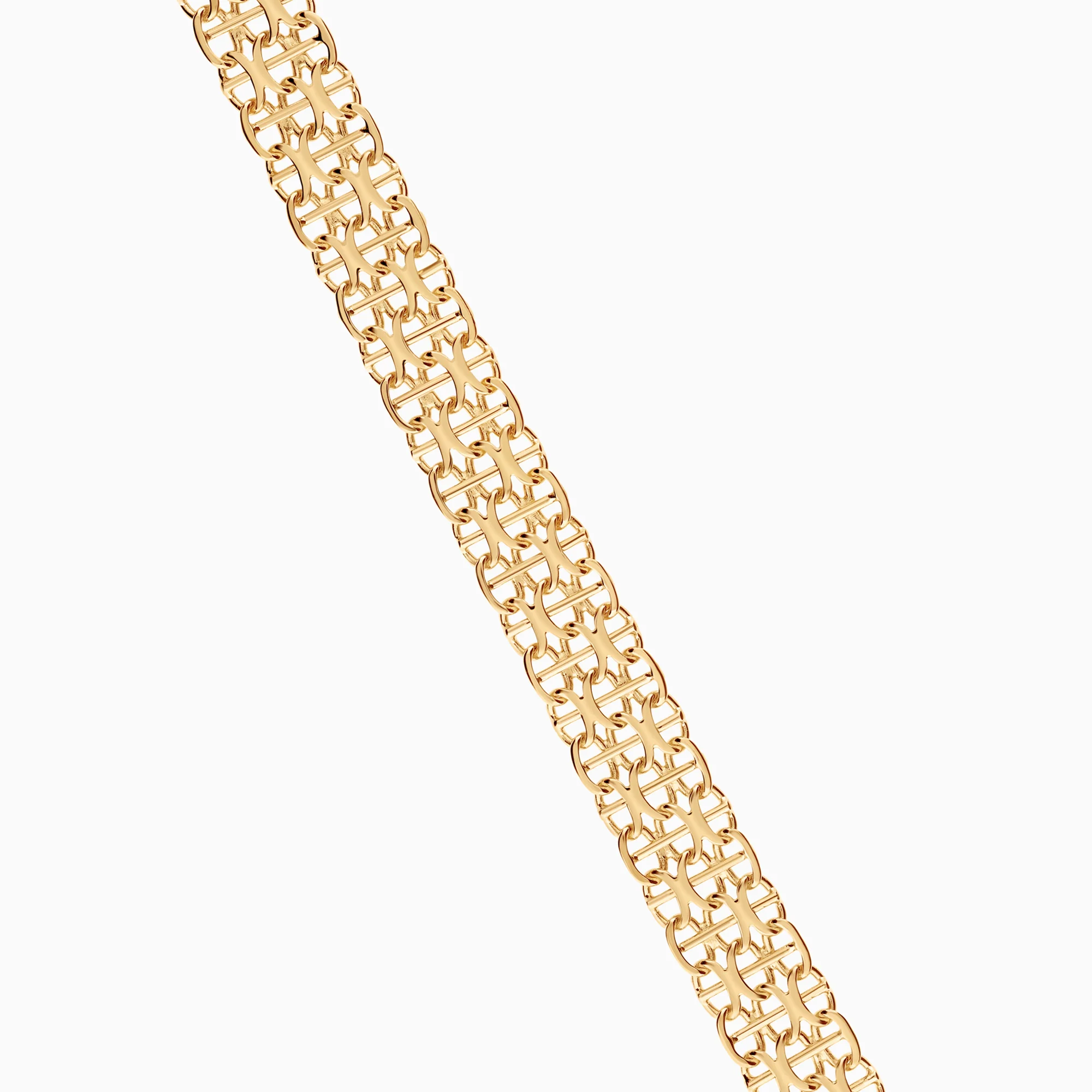 X-link with bar bracelet 14.88g 18K gold