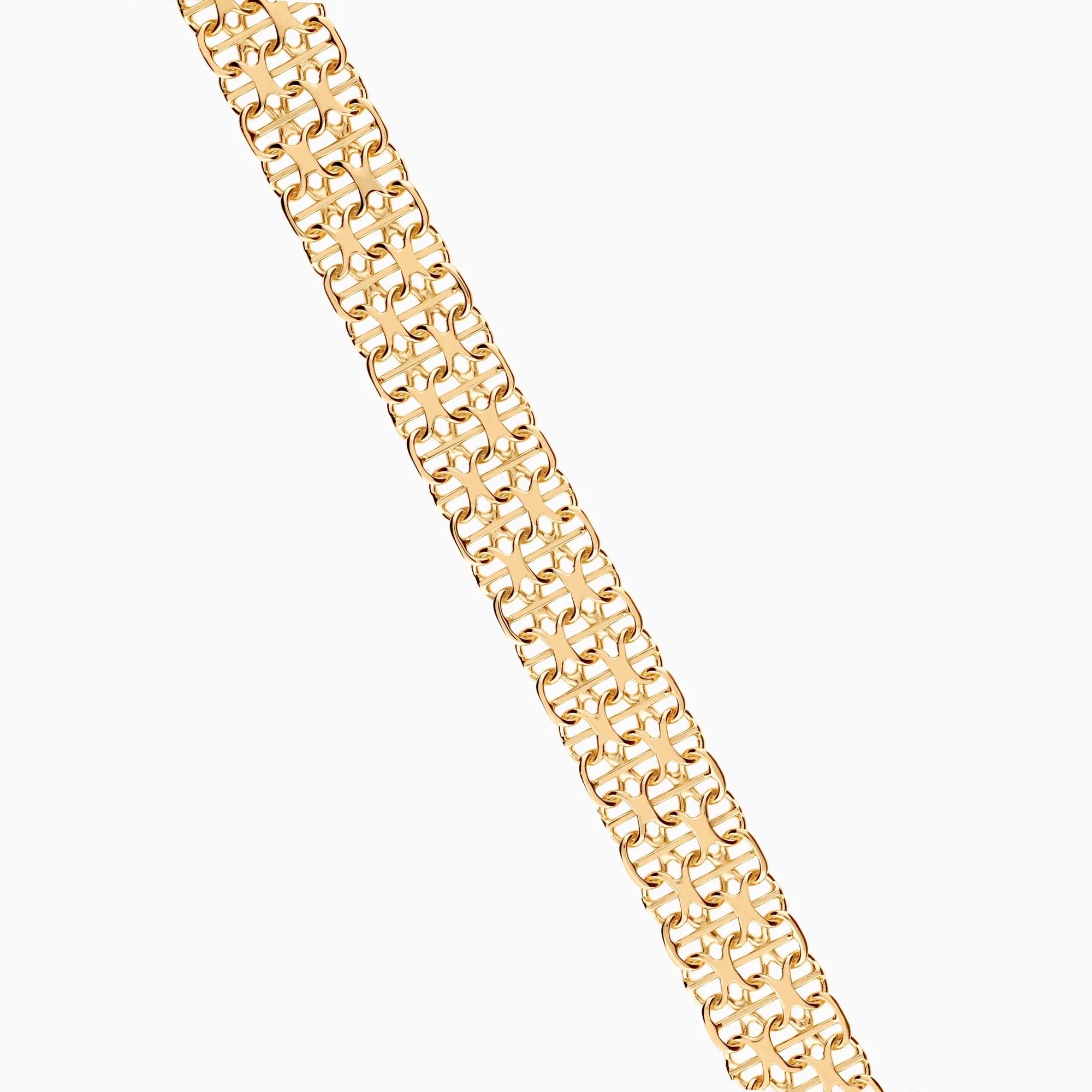 X-link with bar bracelet 15.24g 18K gold