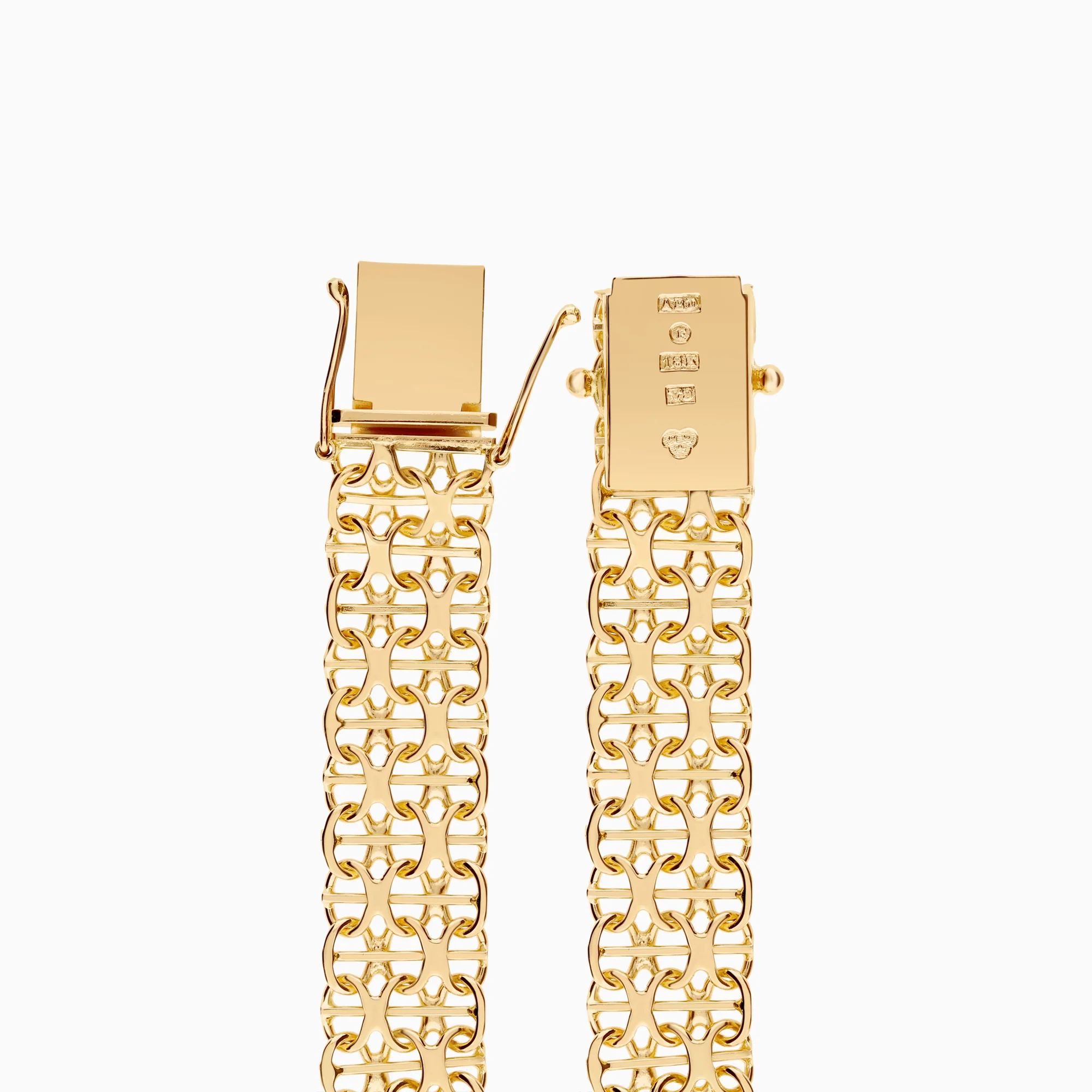 X-link with bar bracelet 15.24g 18K gold - Image 2