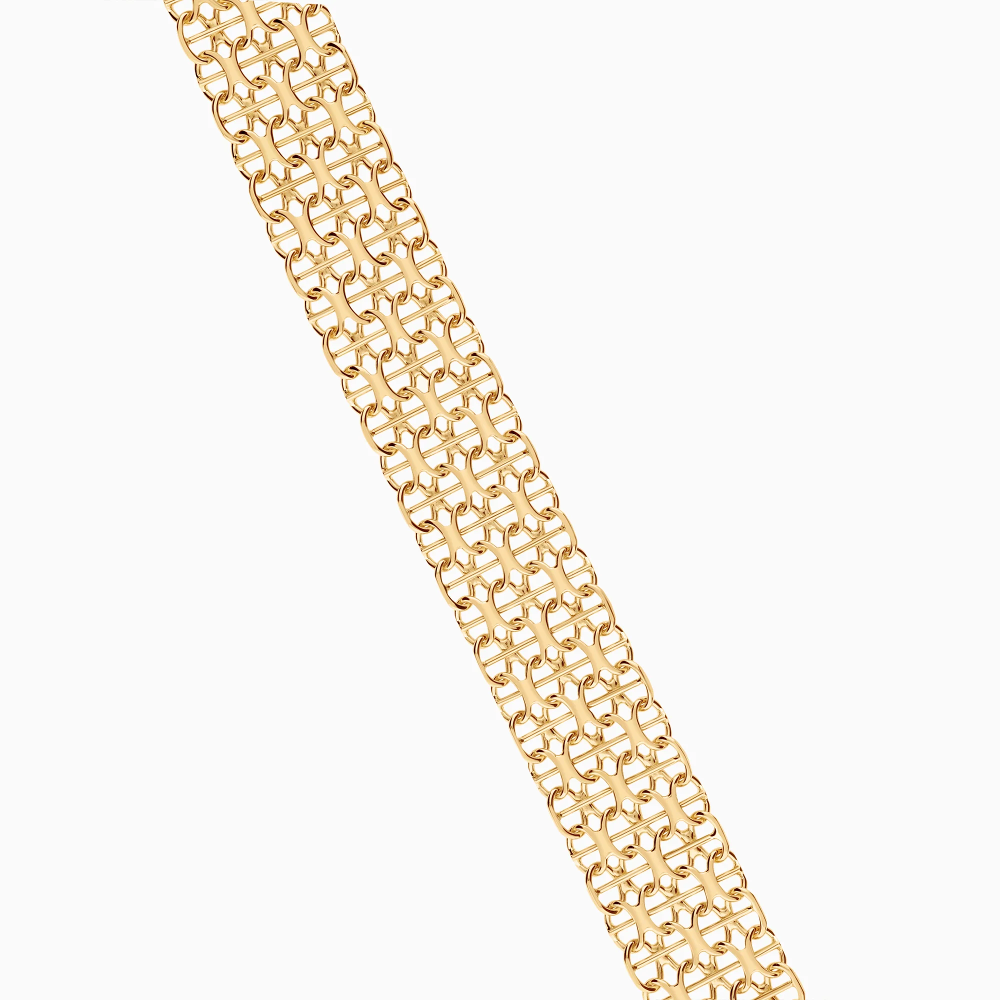 X-link with bar bracelet 15.66g 18K gold