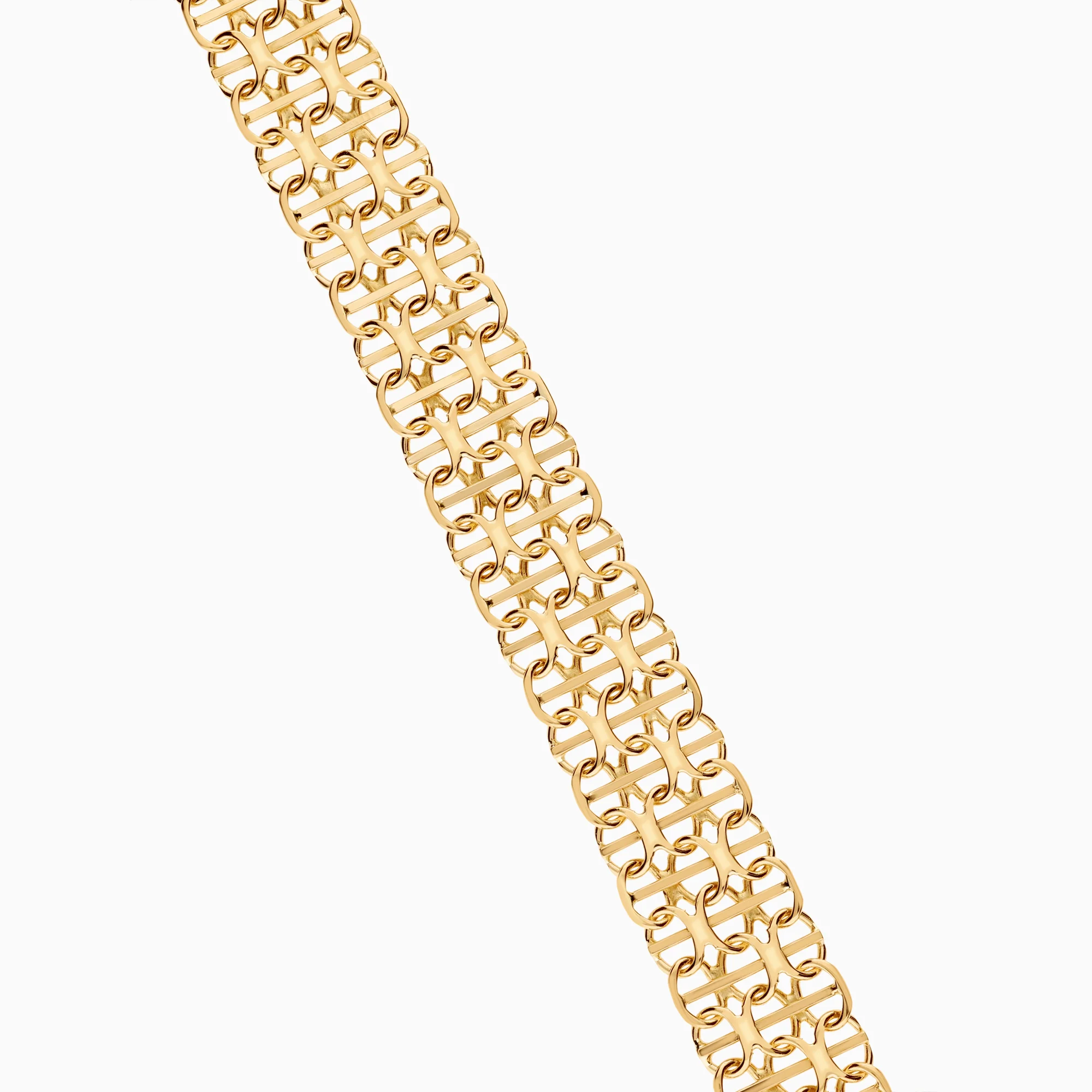 X-link with bar bracelet 15.70g 18K gold