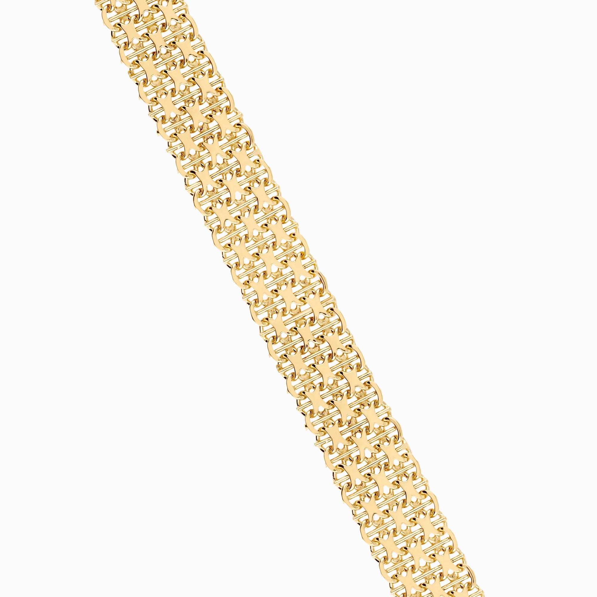X-link with bar bracelet 19.35g 18K gold