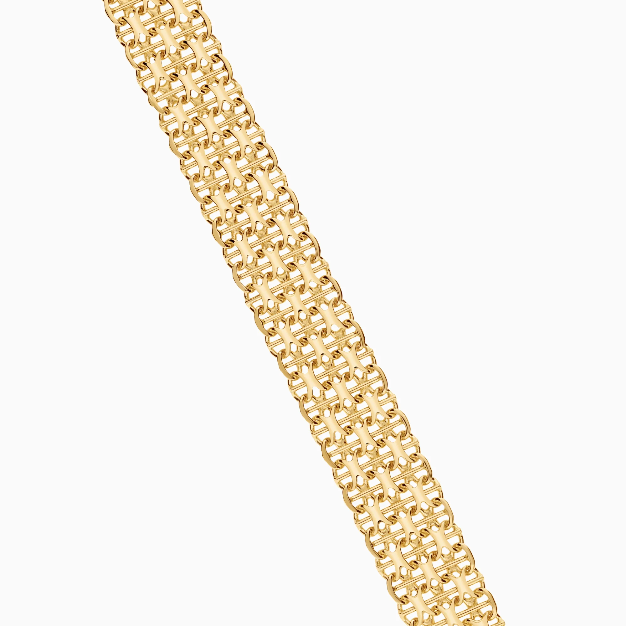 X-link with bar bracelet 19.91g 18K gold