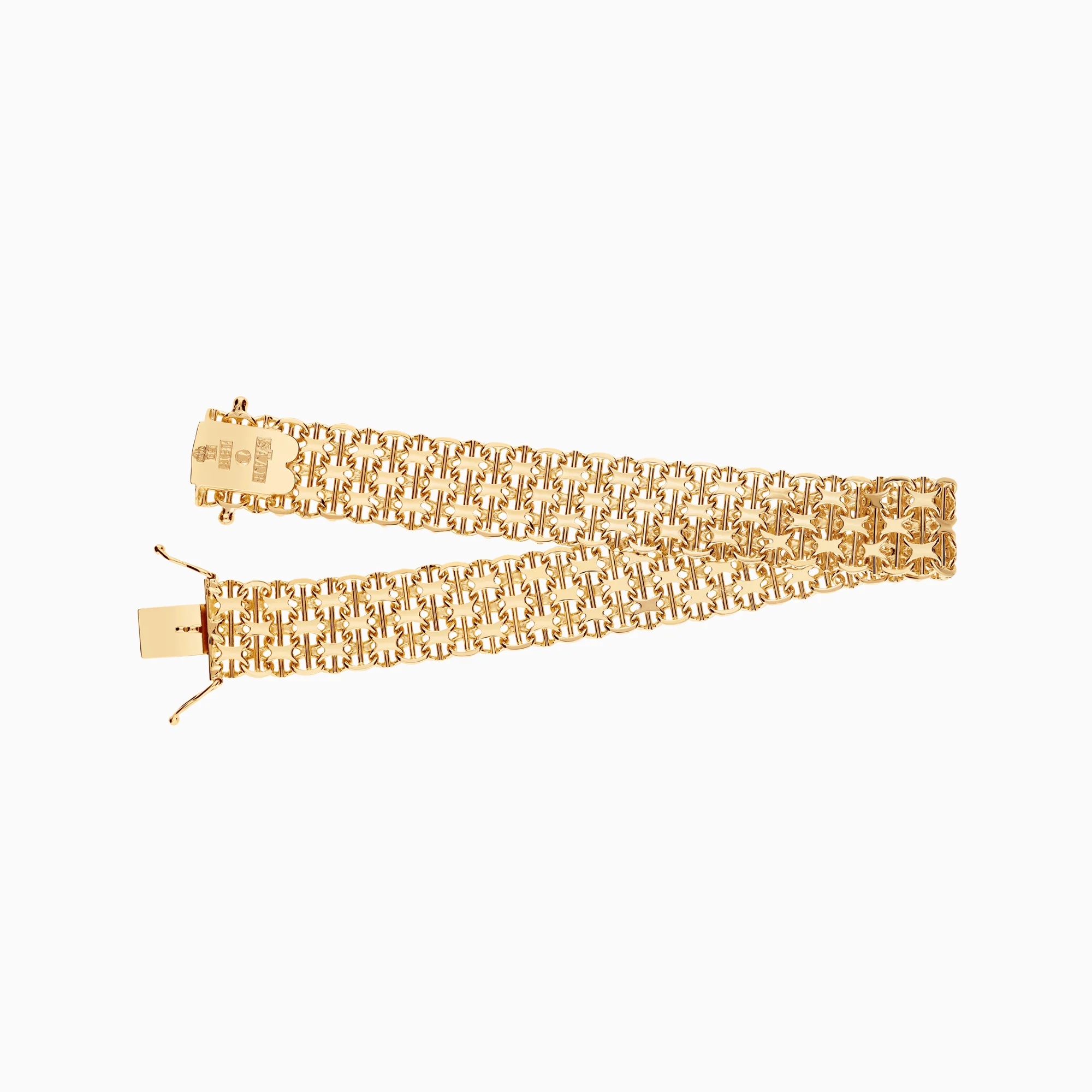 X-link with bar bracelet 19.91g 18K gold - Image 2
