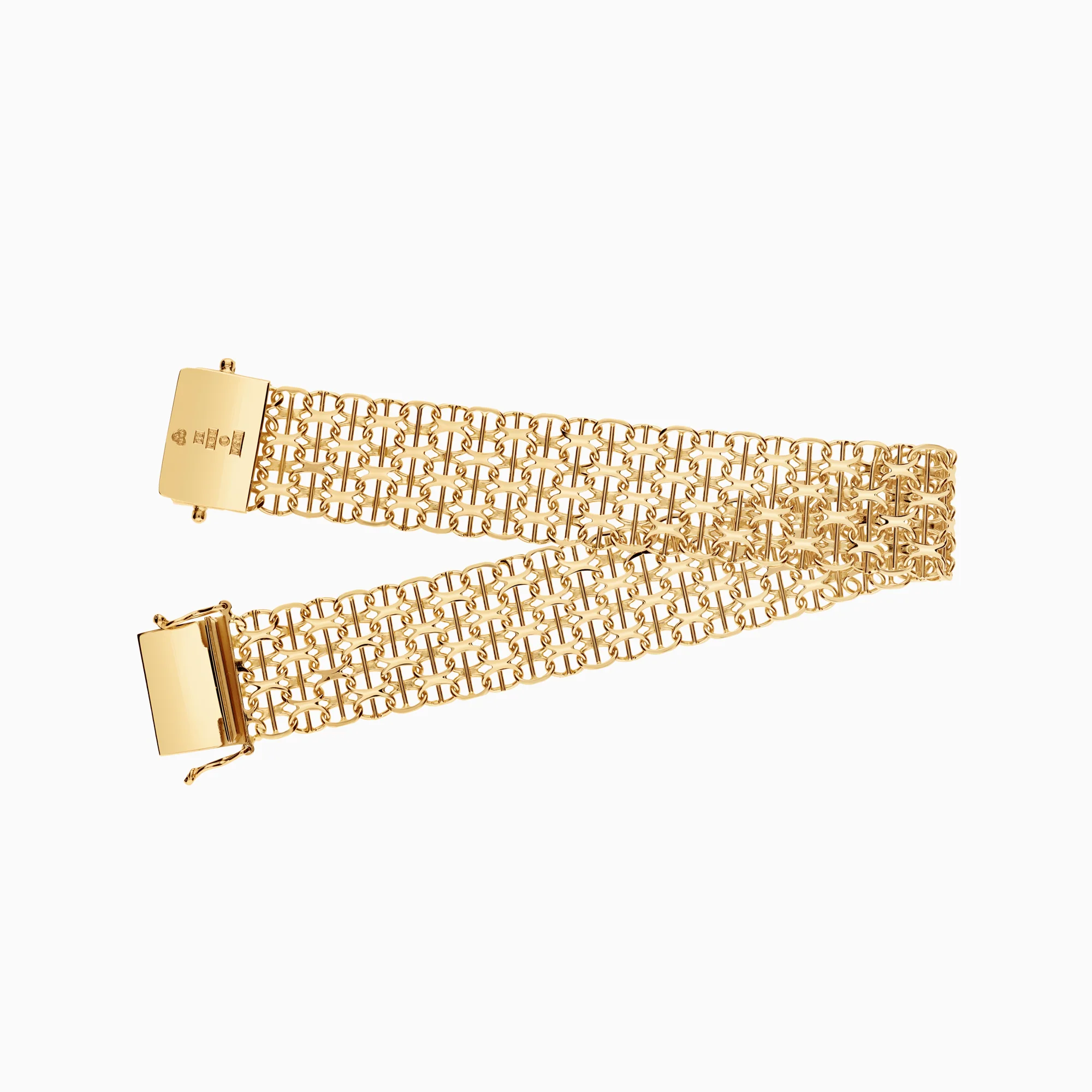 X-link with bar bracelet 21.61g 18K gold - Image 2