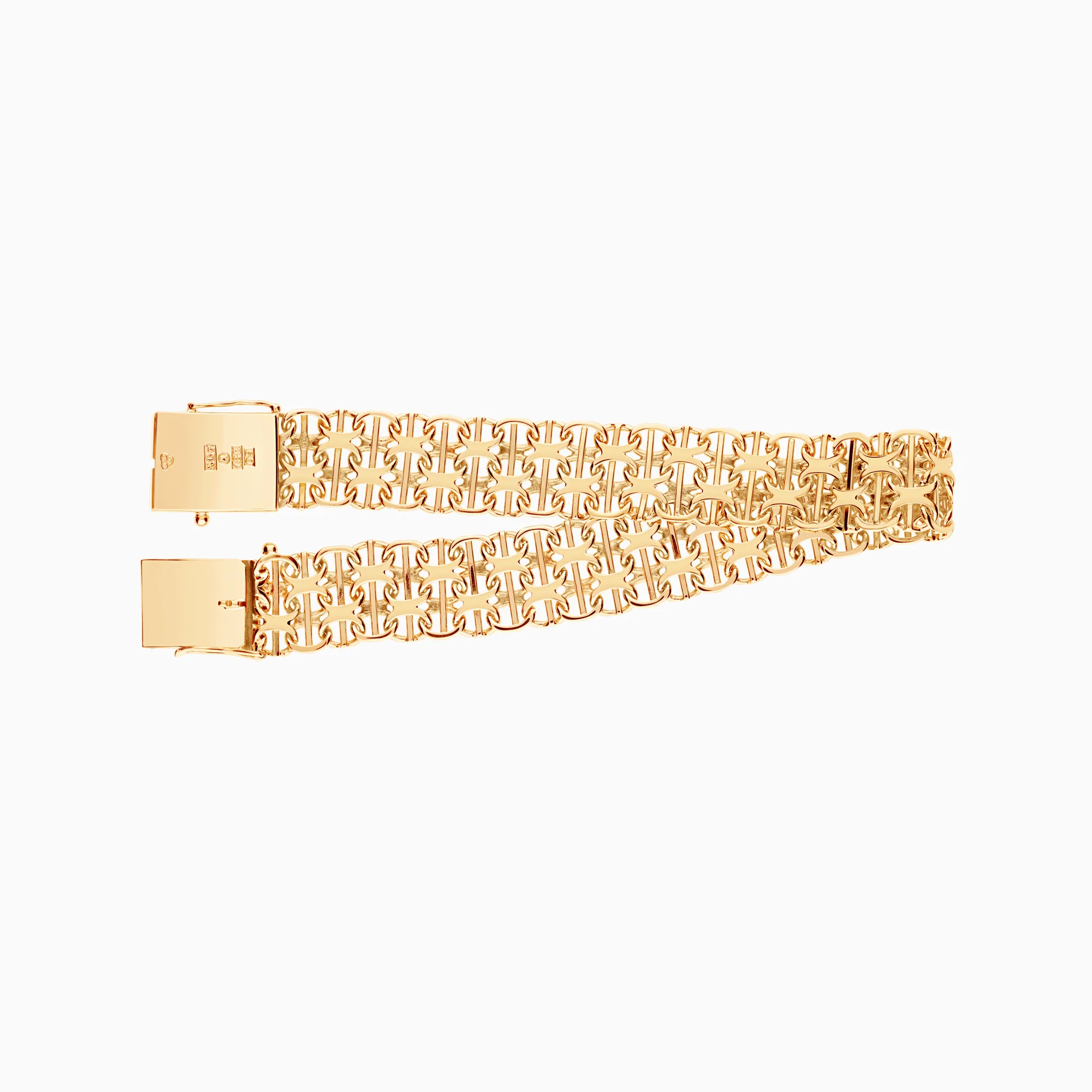 X-link with bar bracelet 22.45g 18K gold - Image 2
