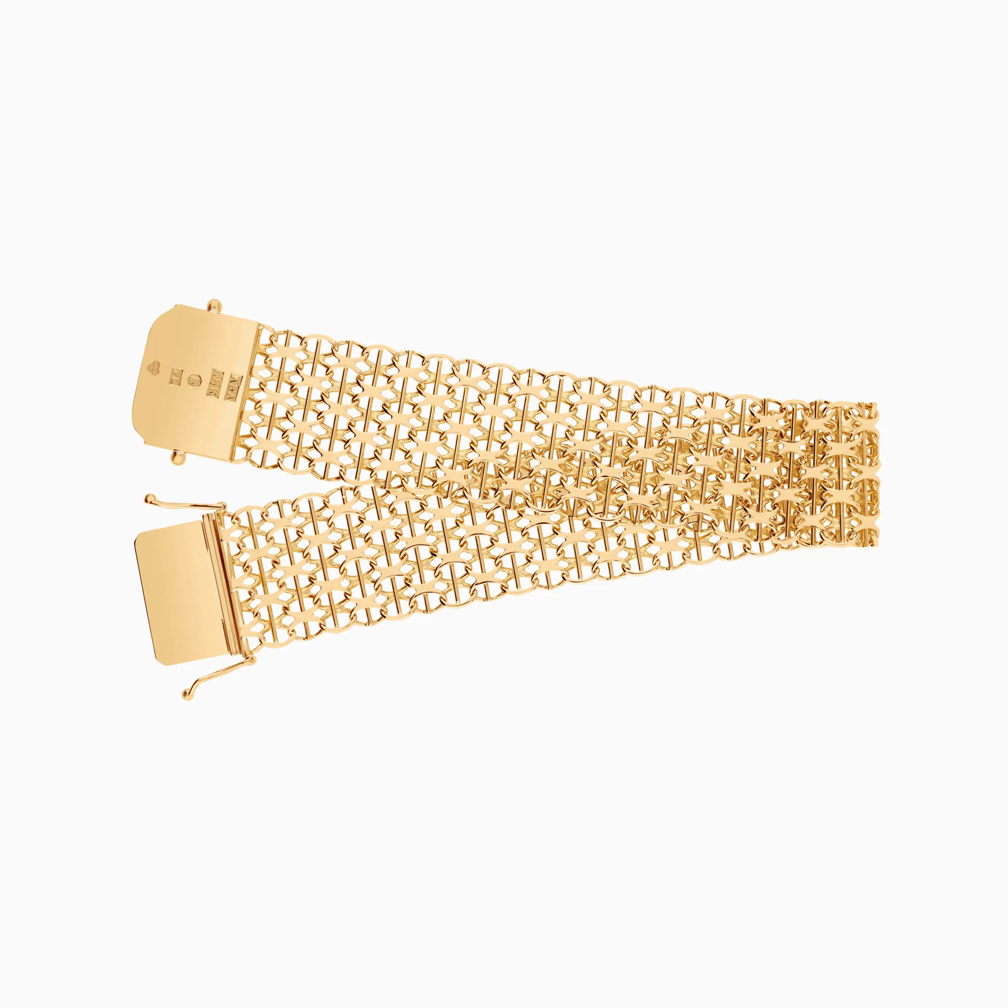 X-link with bar bracelet 23.23g 18K gold - Image 2