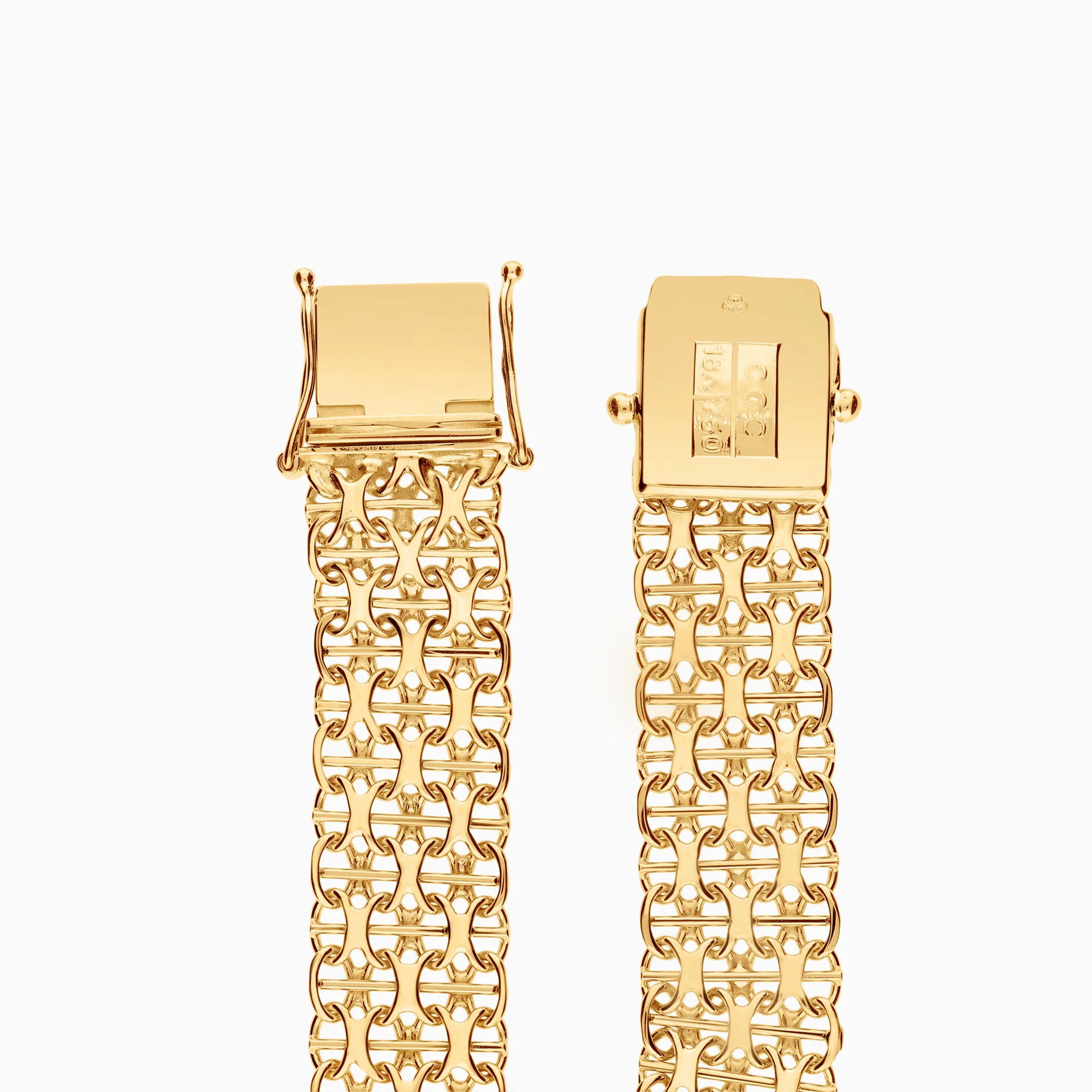 X-link with bar bracelet 23.53g 18K gold - Image 2