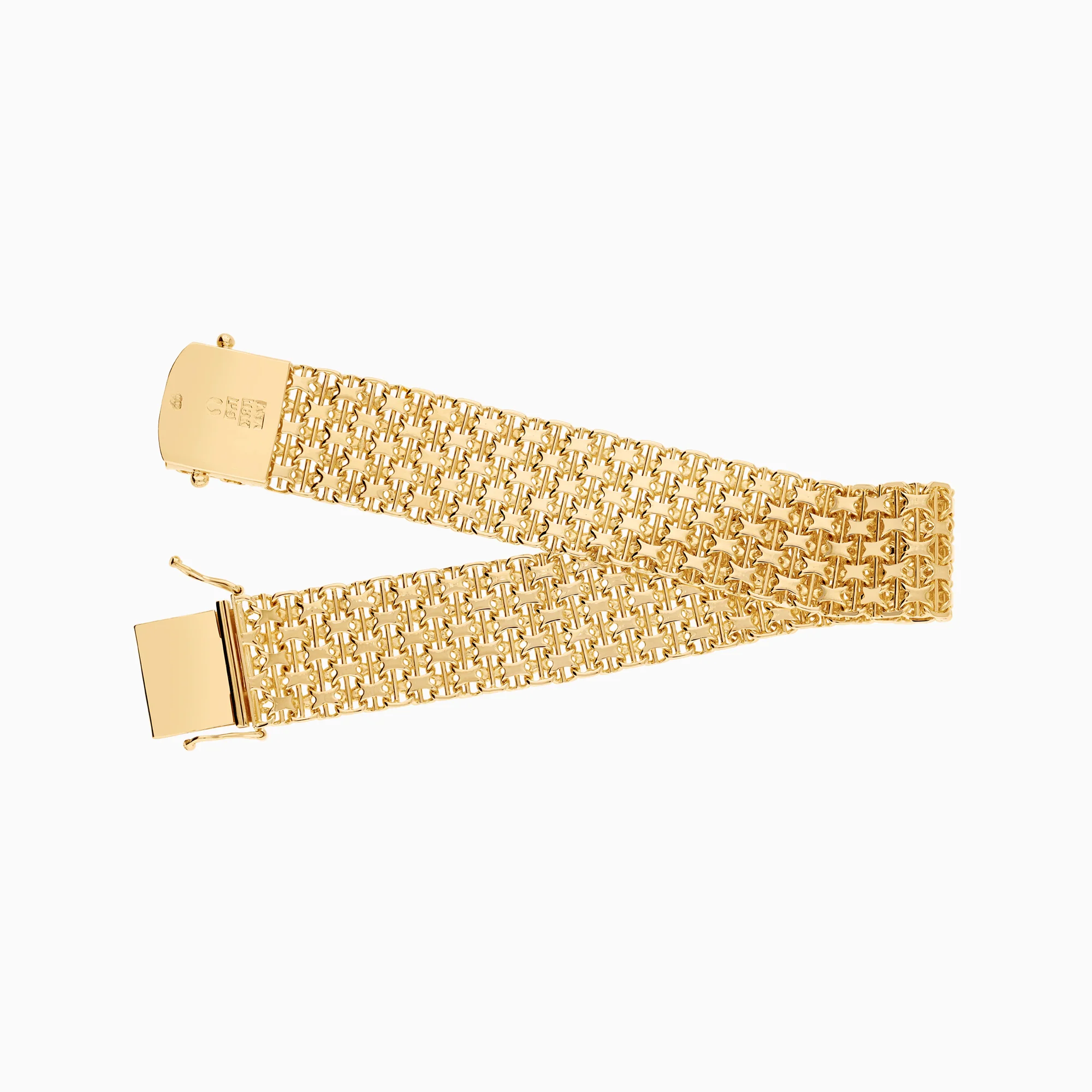 X-link with bar bracelet 37.75g 18K gold - Image 2