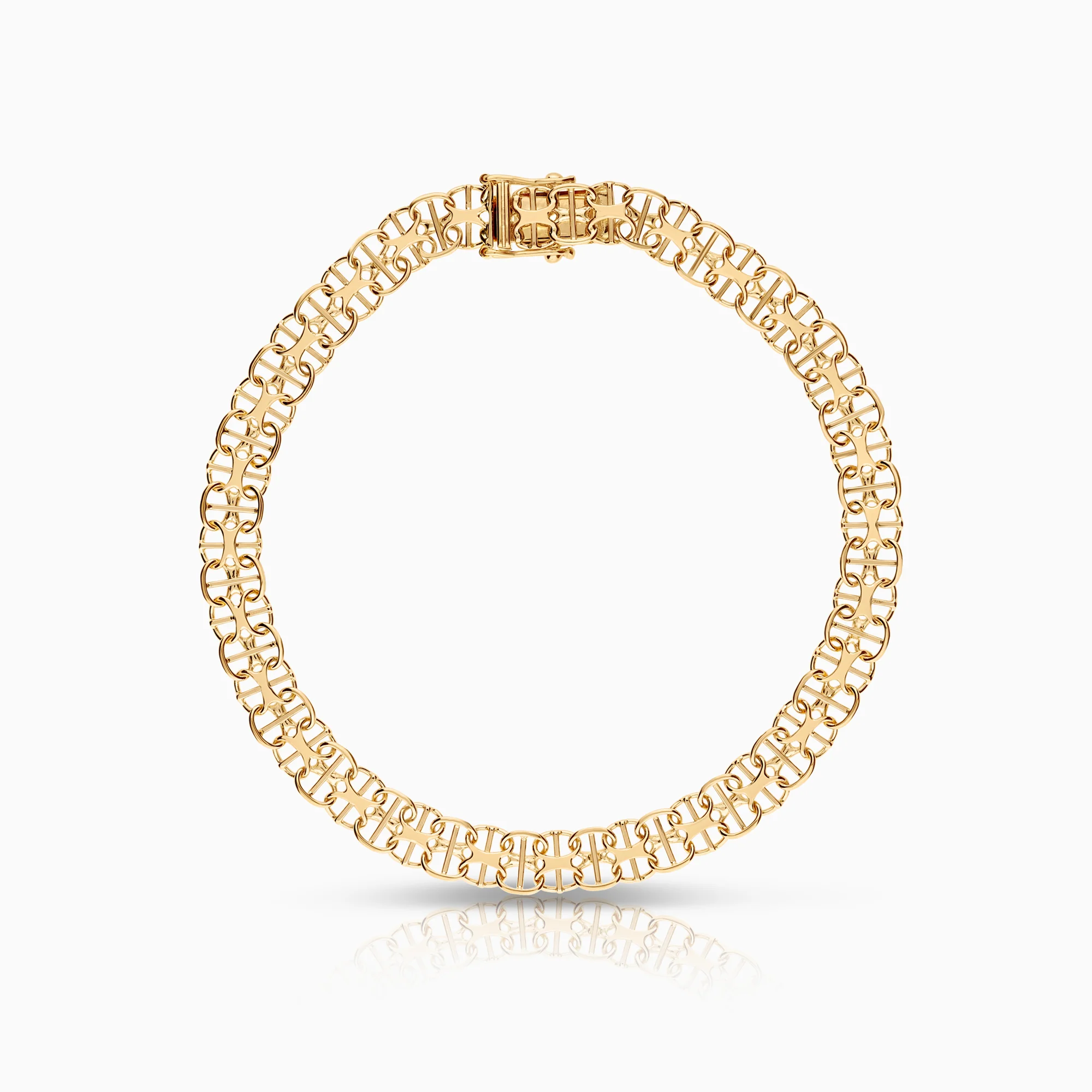 X-link with bar bracelet 6.52g 18K gold