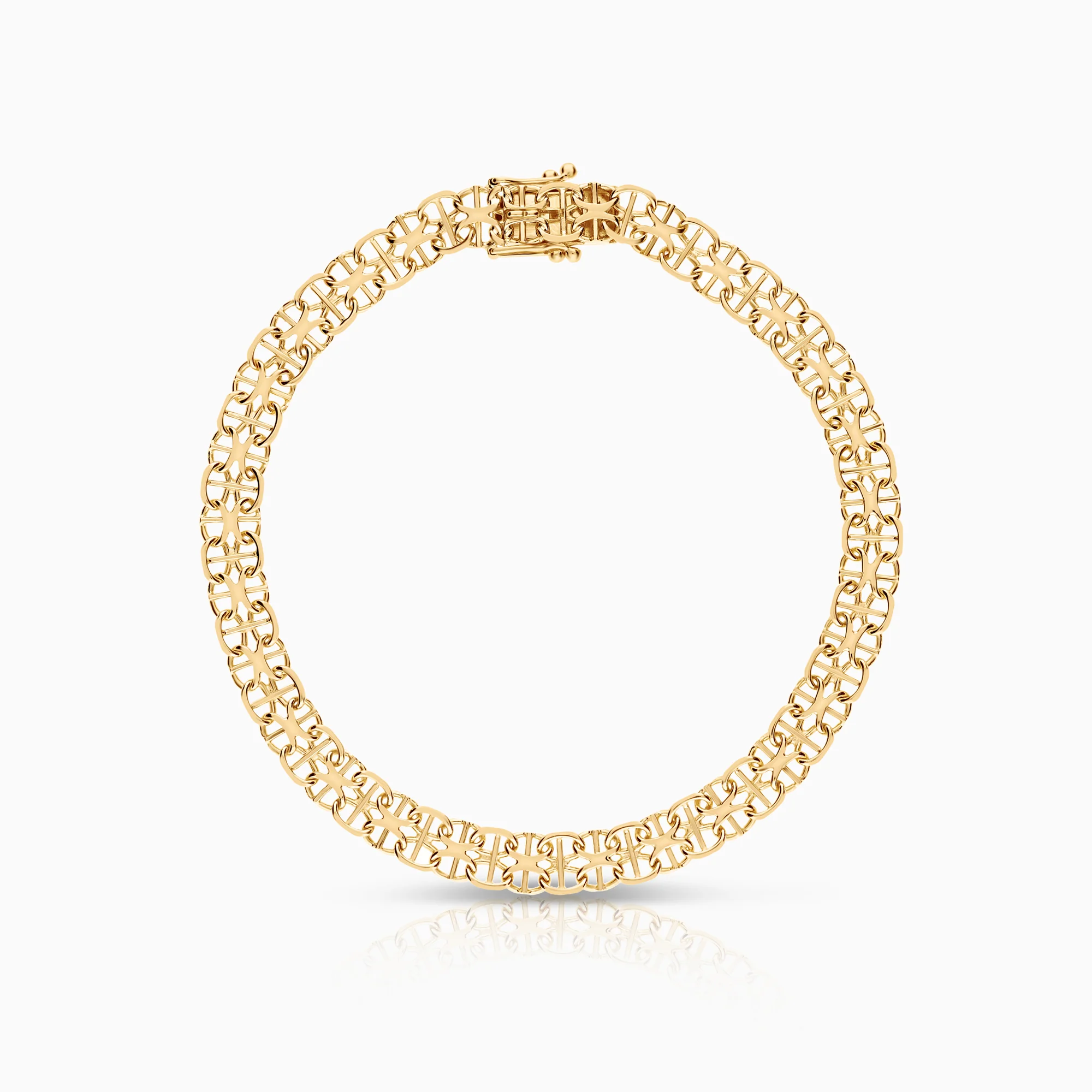 X-link with bar bracelet 7.63g 18K gold