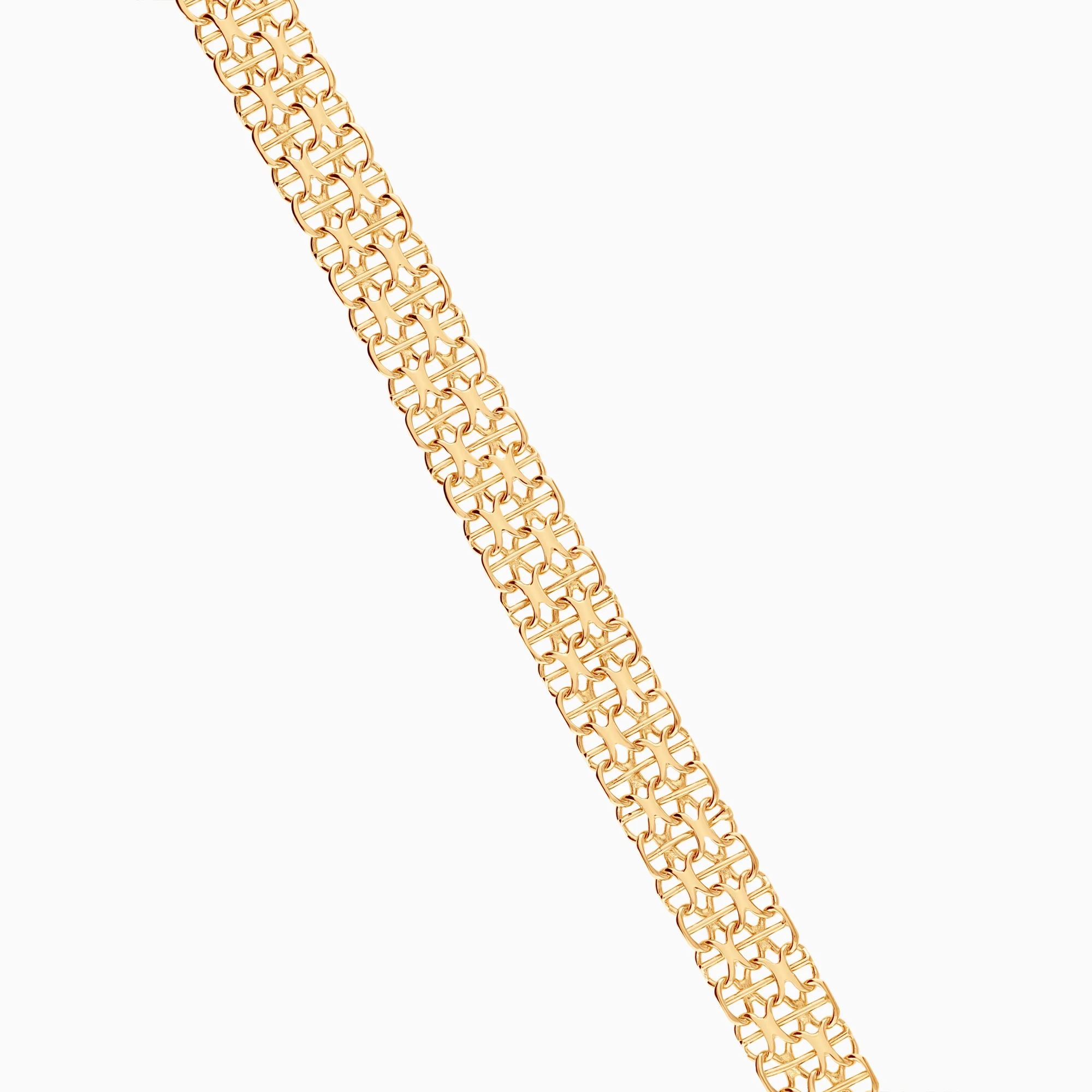 X-link with bar bracelet 9.74g 18K gold