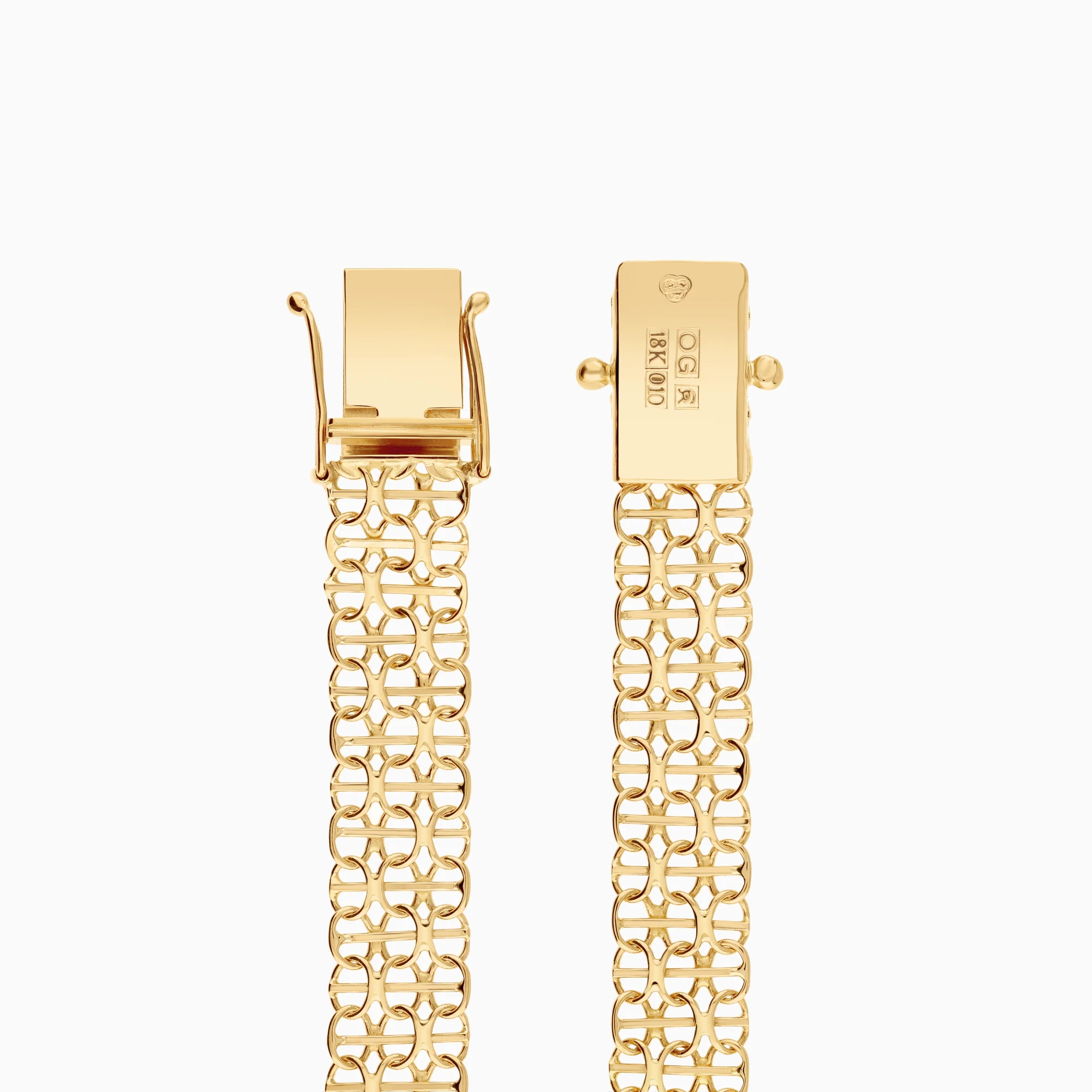 X-link with bar bracelet 9.04g 18K gold - Image 2