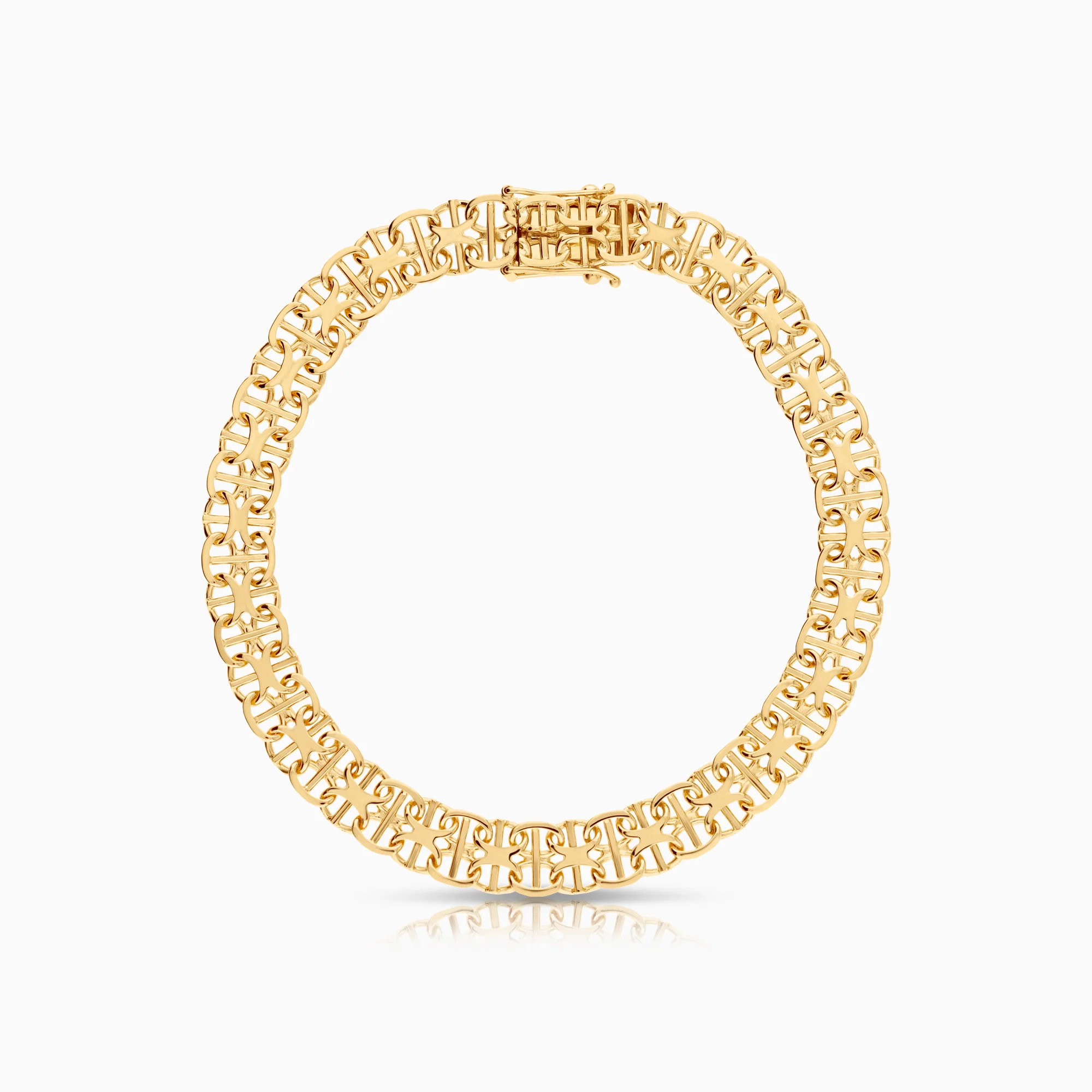 X-link with bar bracelet 9.97g 18K gold