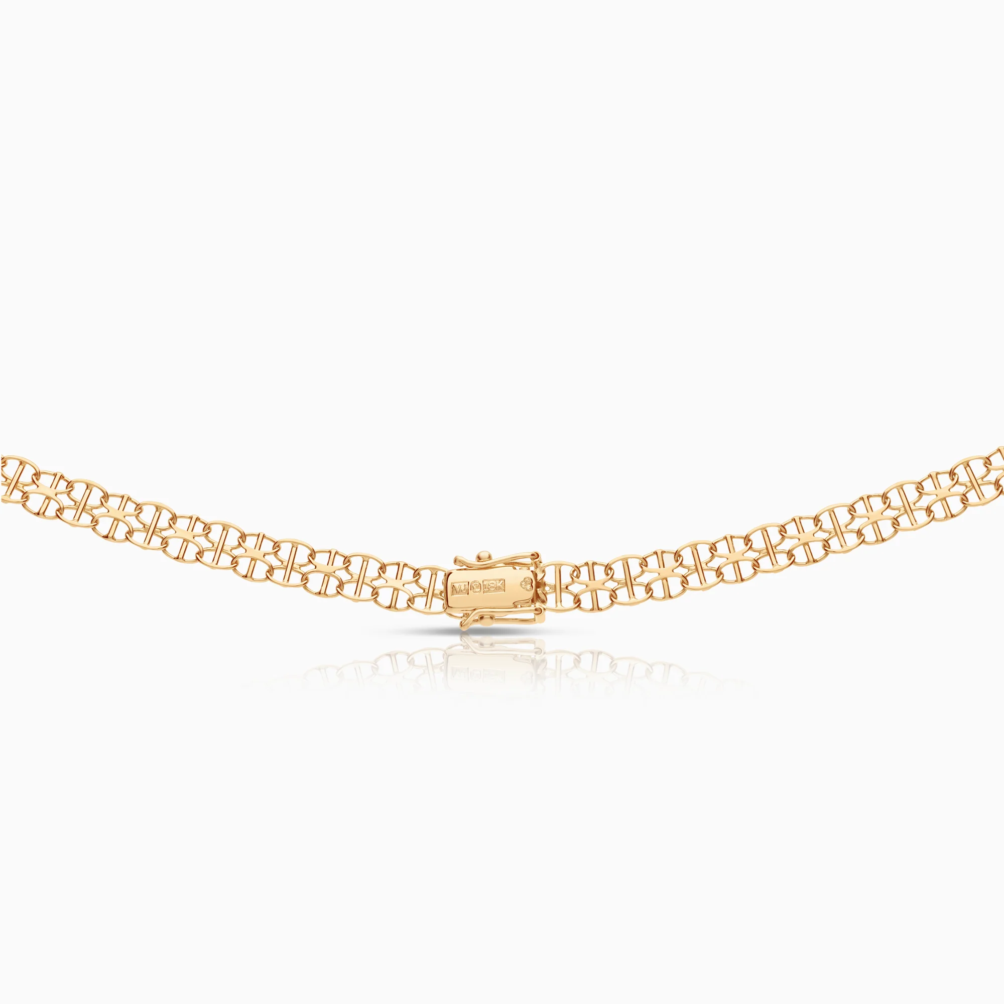 X-link with bar necklace 10.18g 18K gold - Image 2