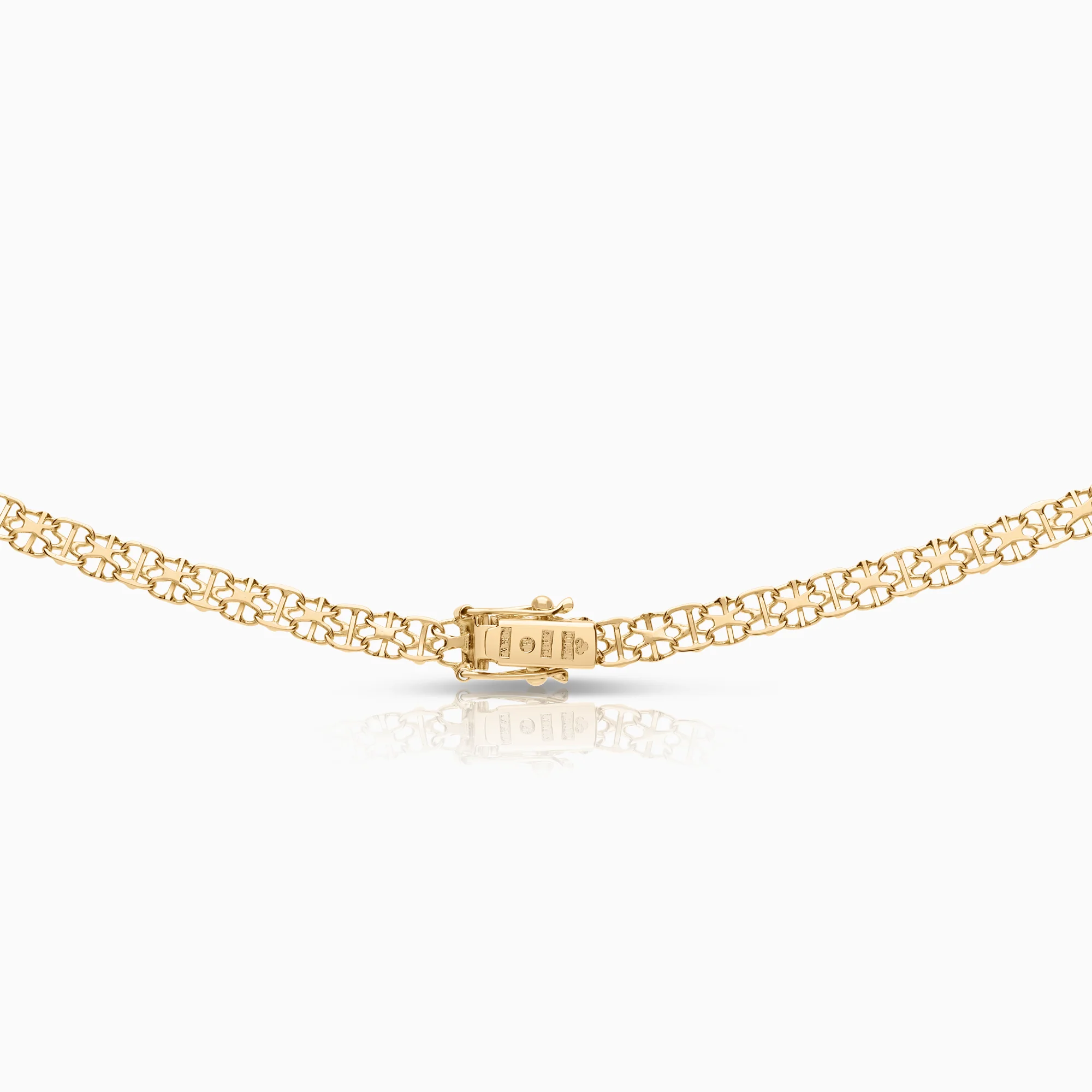 X-link with bar necklace 11.37g 18K gold - Image 2