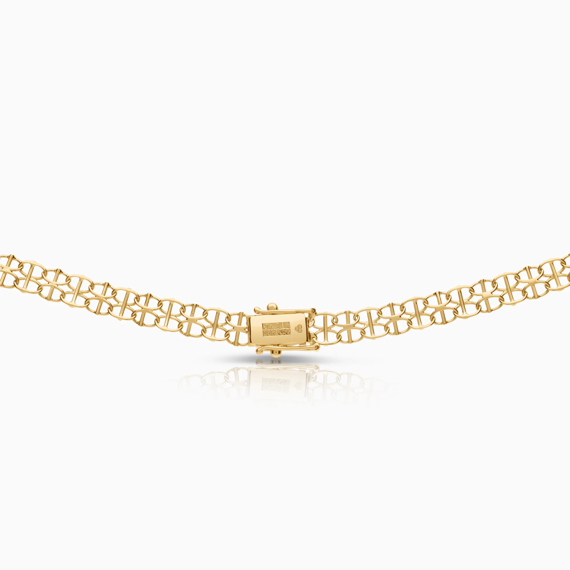 X-link with bar necklace 11.88g 18K gold - Image 2