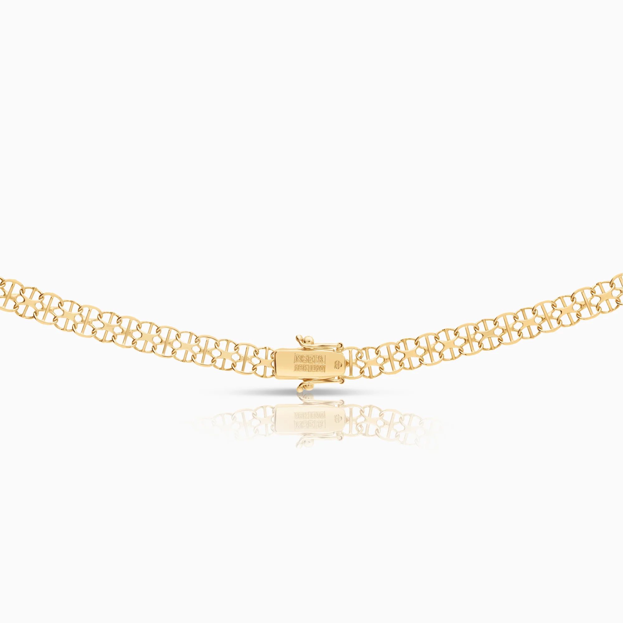 X-link with bar necklace 12.31g 18K gold - Image 2