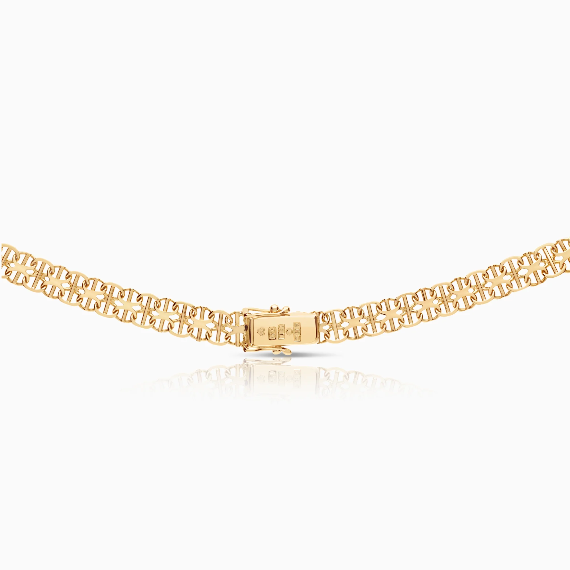 X-link with bar necklace 14.64g 18K gold - Image 2