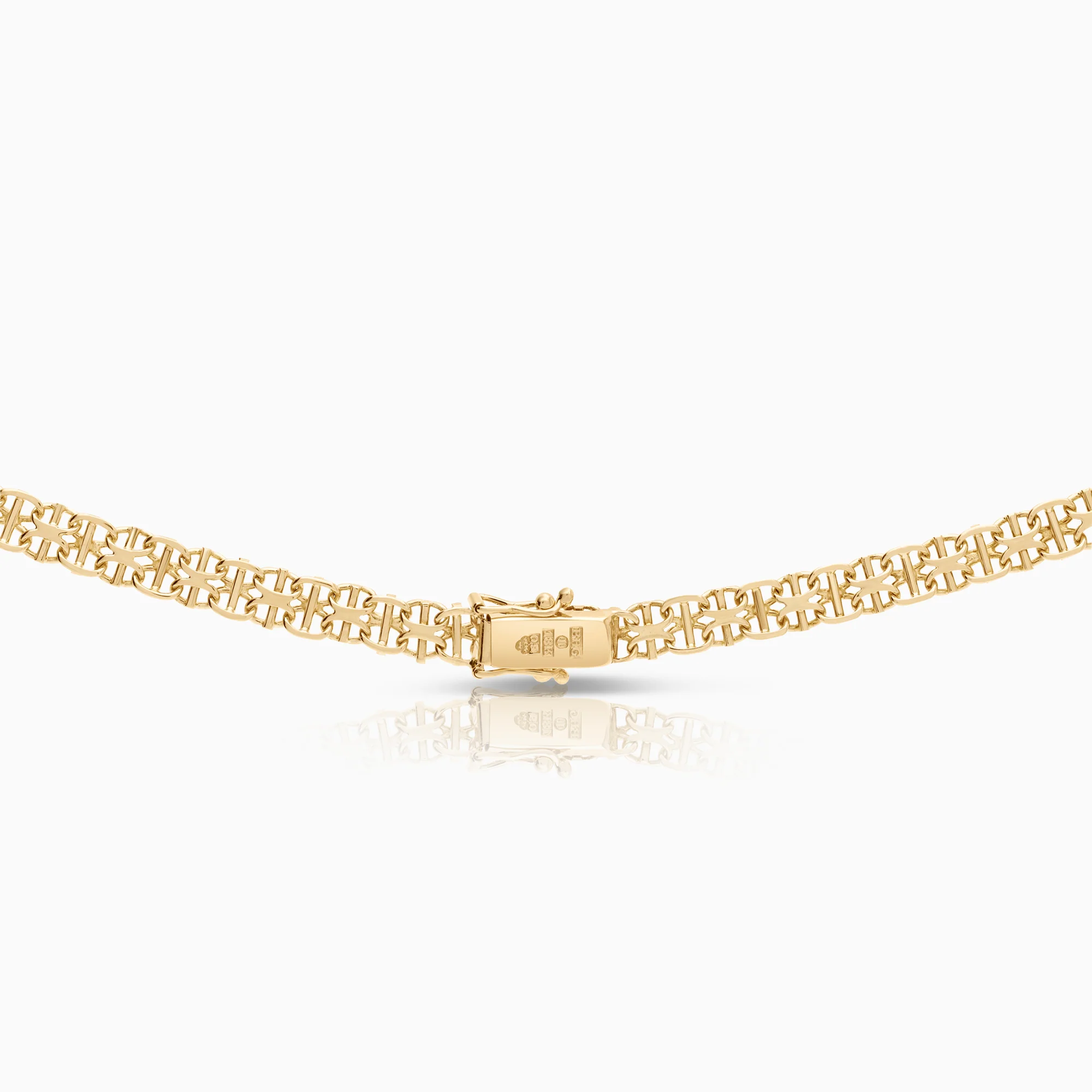 X-link with bar necklace 17.53g 18K gold - Image 2