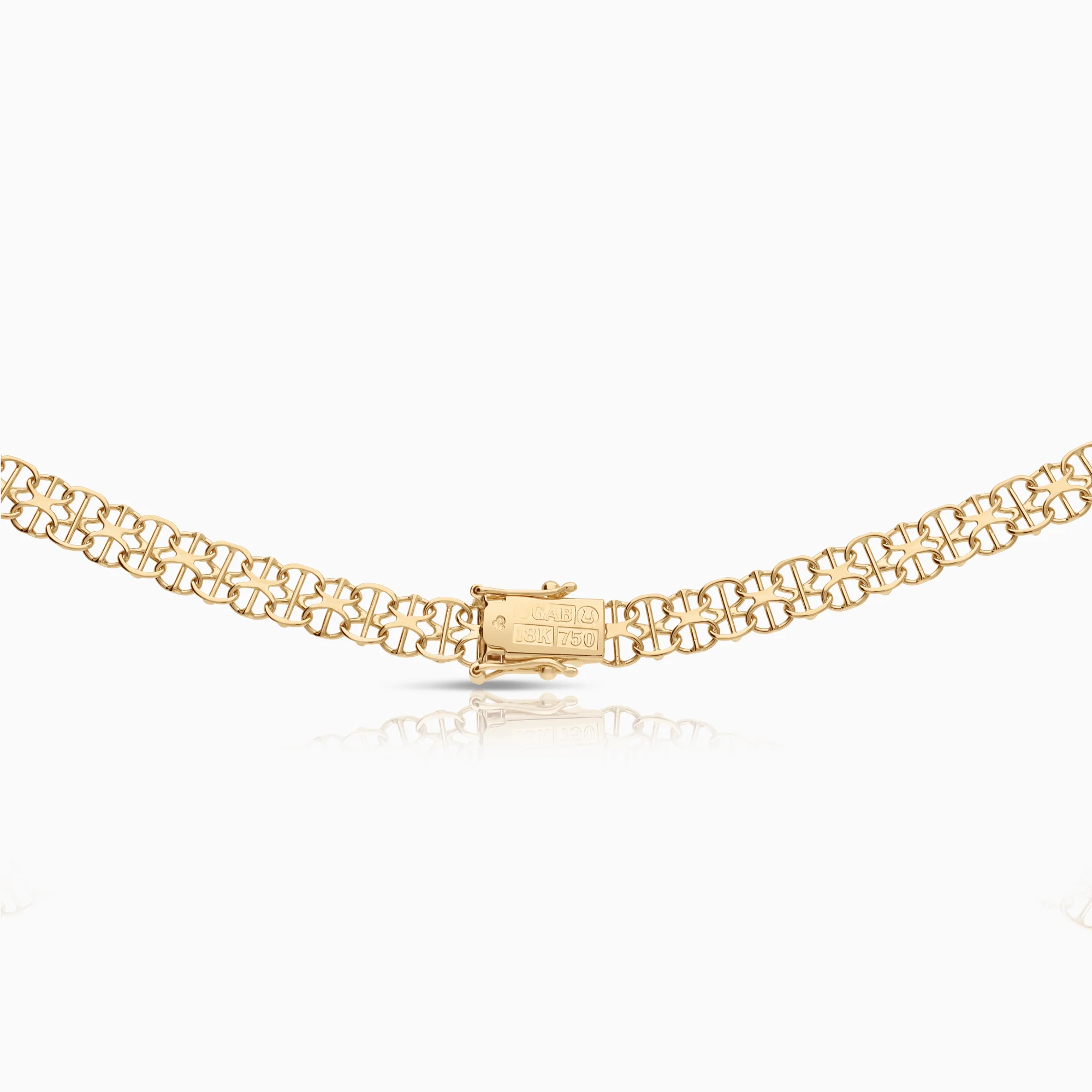 X-link with bar necklace 17.81g 18K gold - Image 2