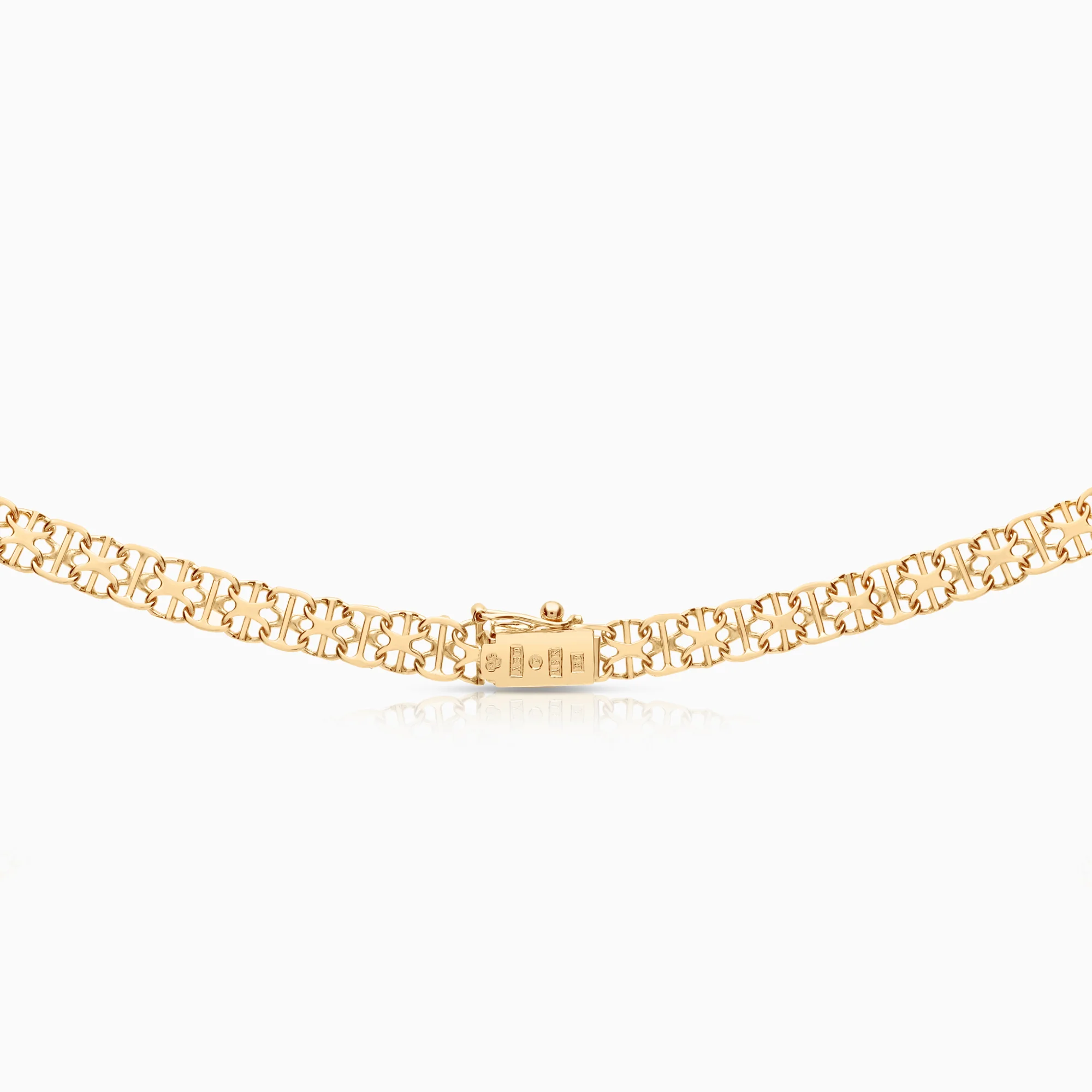 X-link with bar necklace 19.27g 18K gold - Image 2