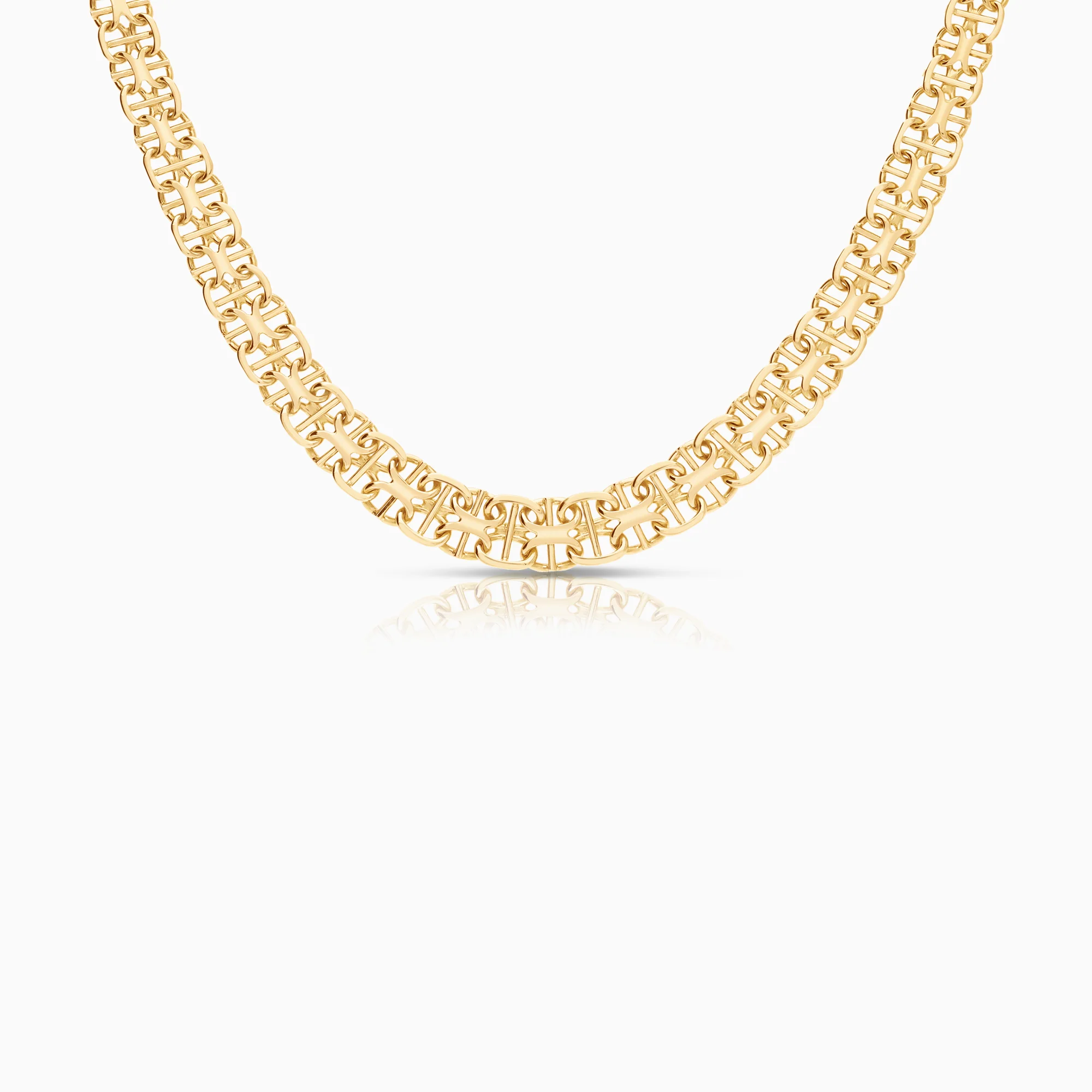 X-link bar necklace 21.94g 18K gold
