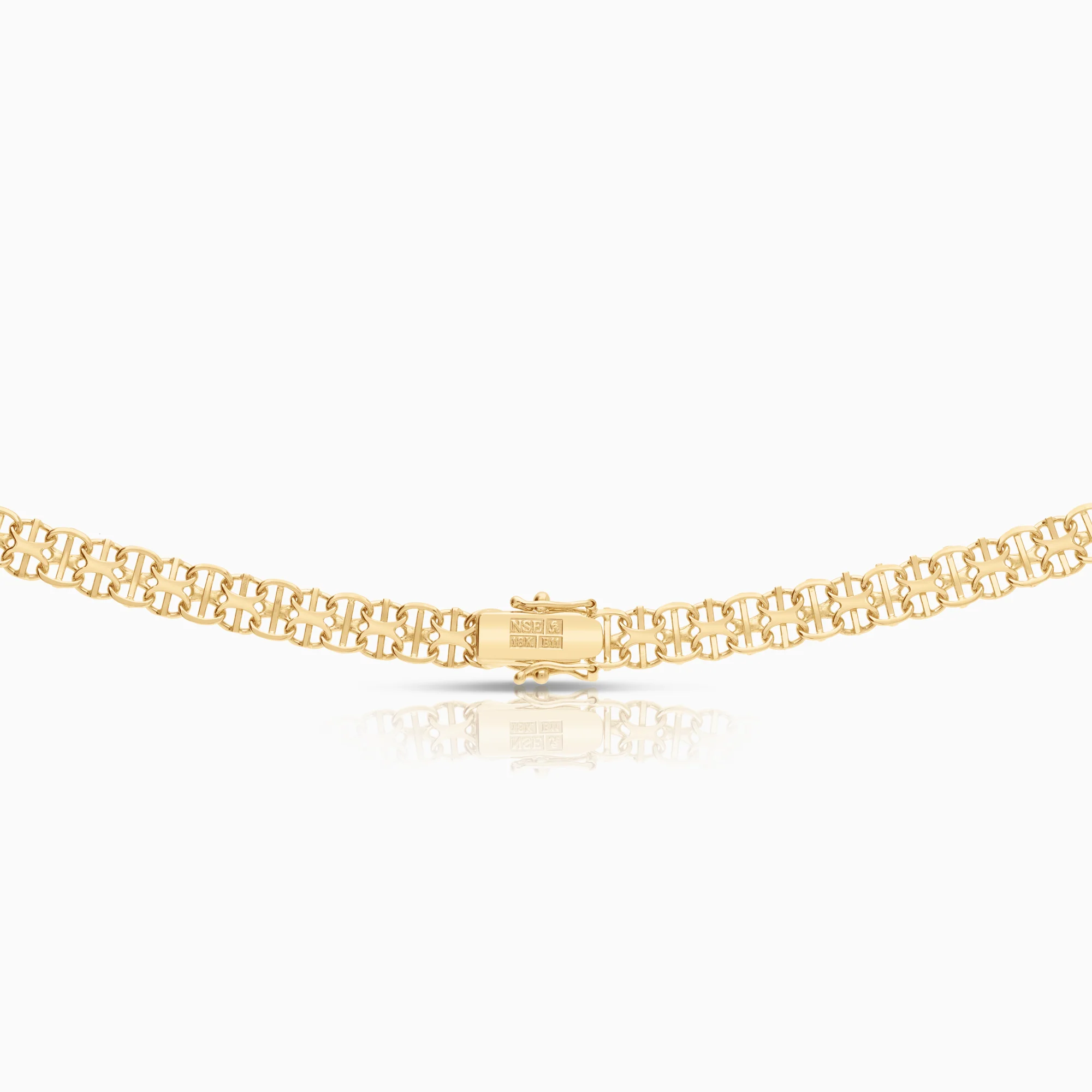 X-link with bar necklace 24.47g 18K gold - Image 2