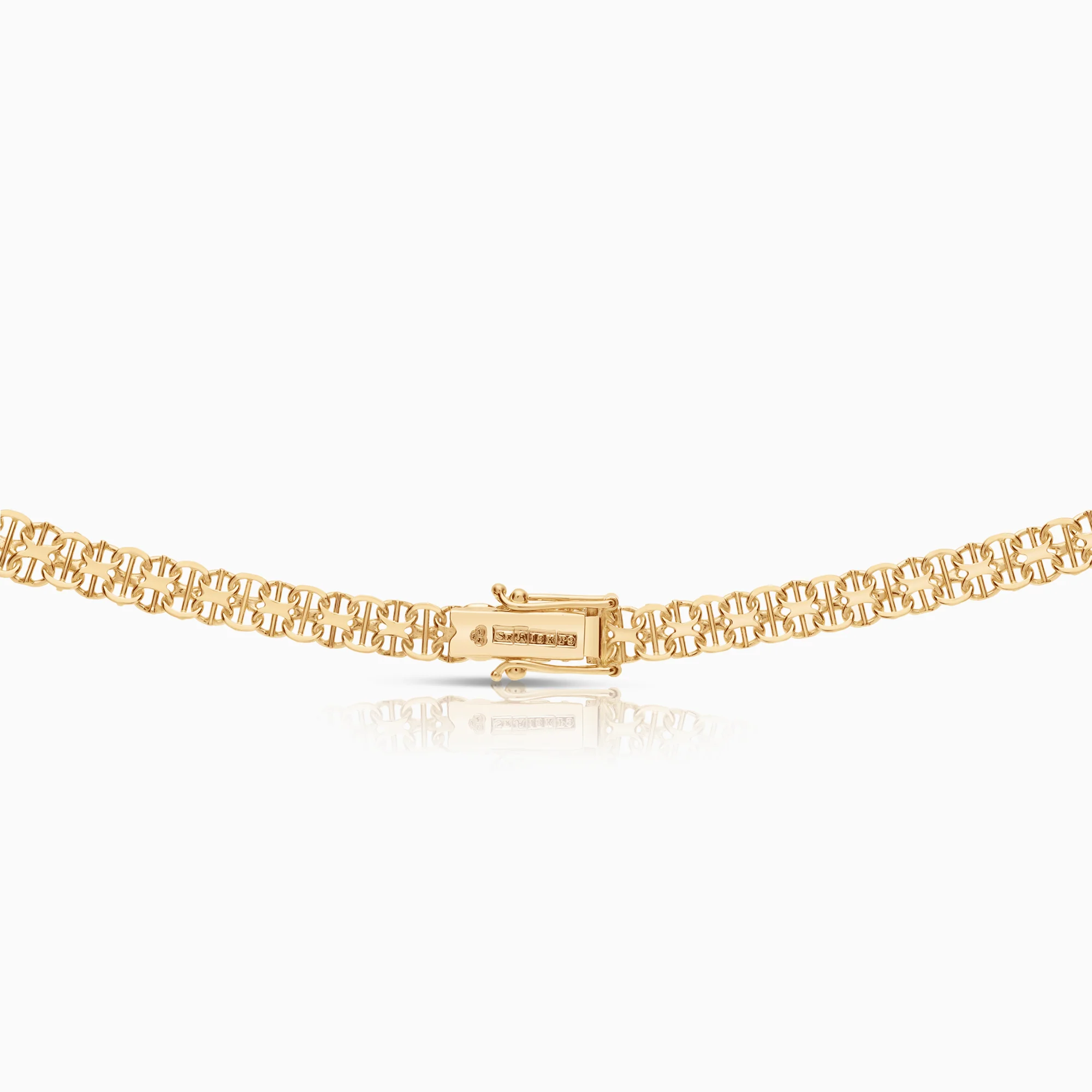 X-link with bar necklace 30.89g 18K gold - Image 2