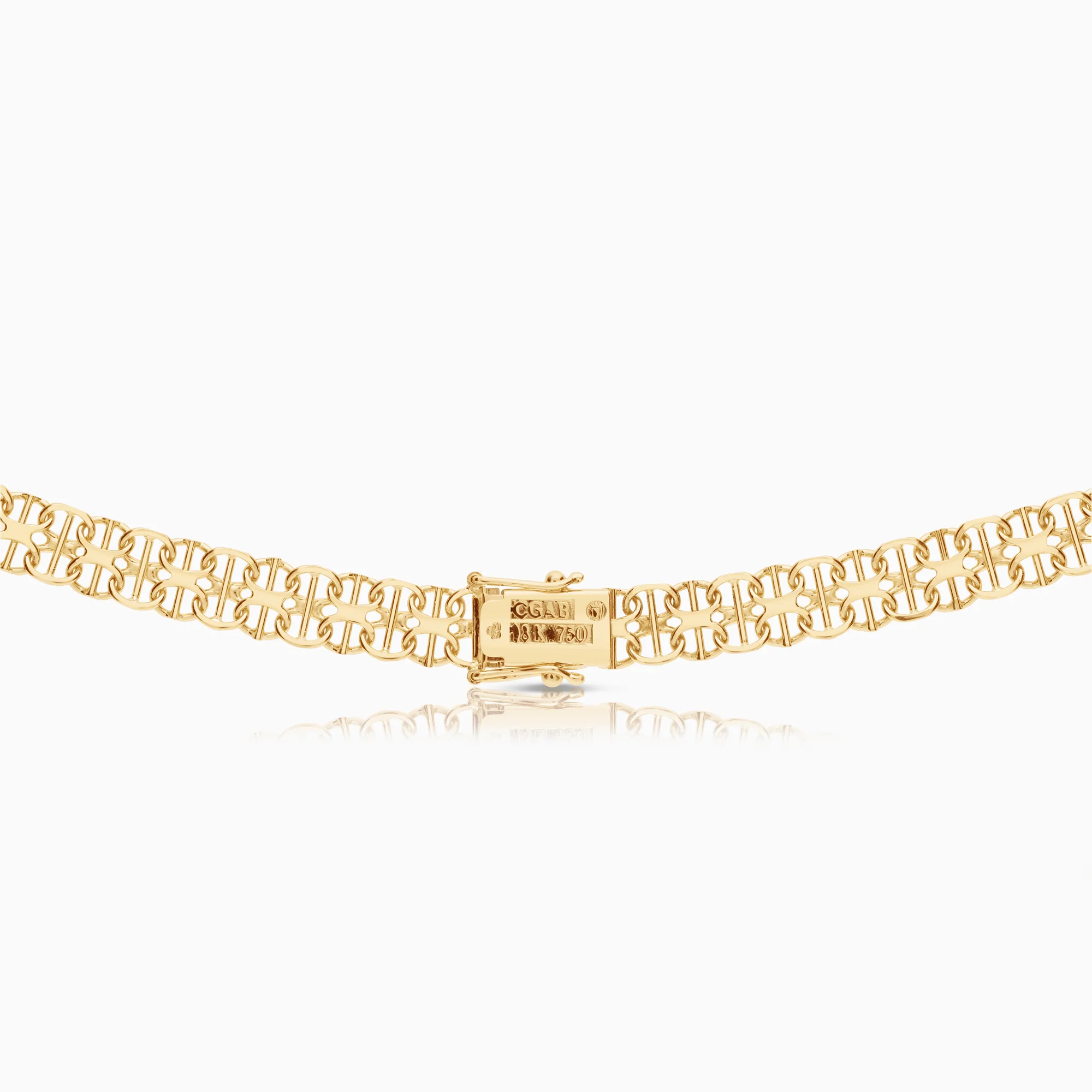 X-link bar necklace 30.98g 18K gold - Image 2