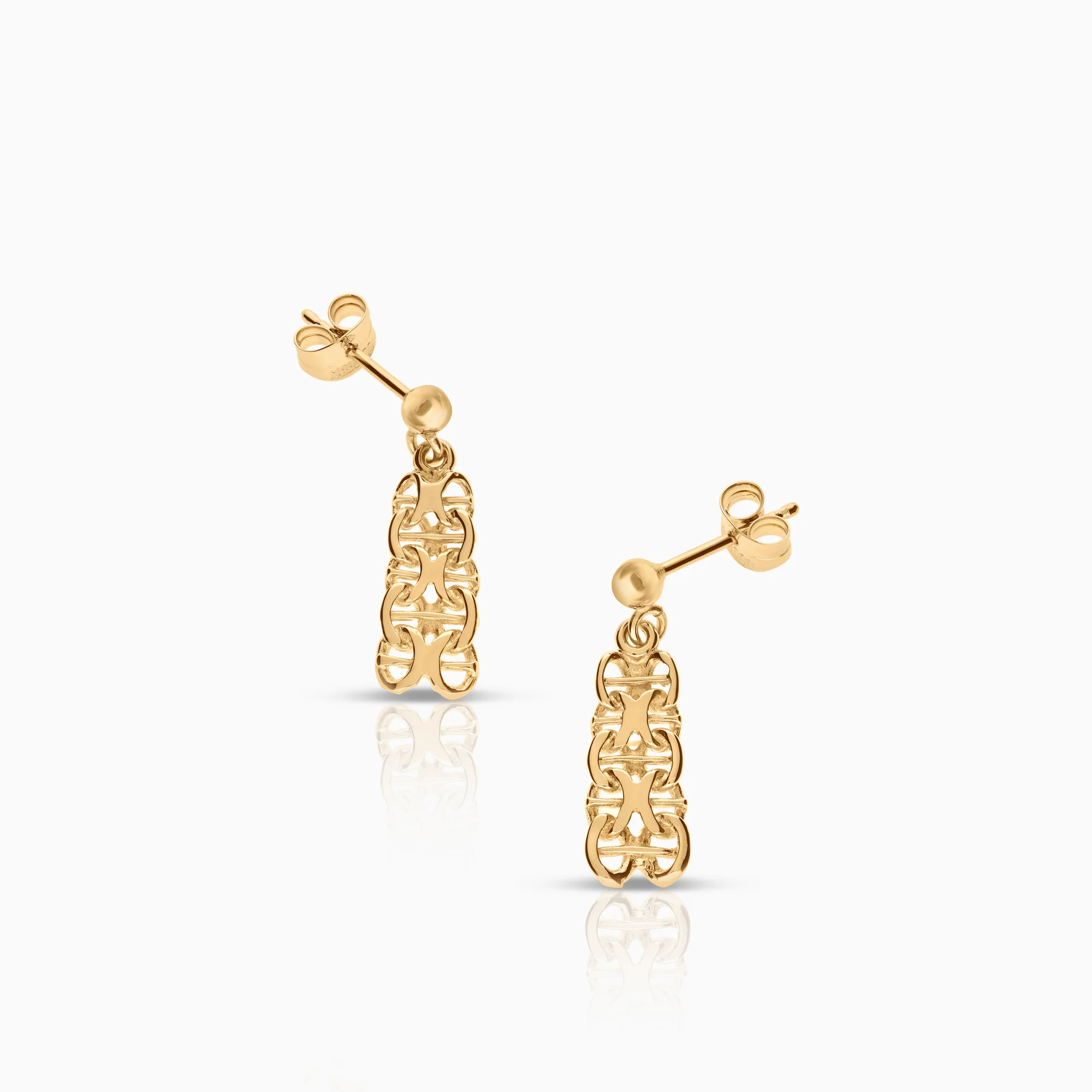 X-link earrings 2.04g 18K gold - Image 2