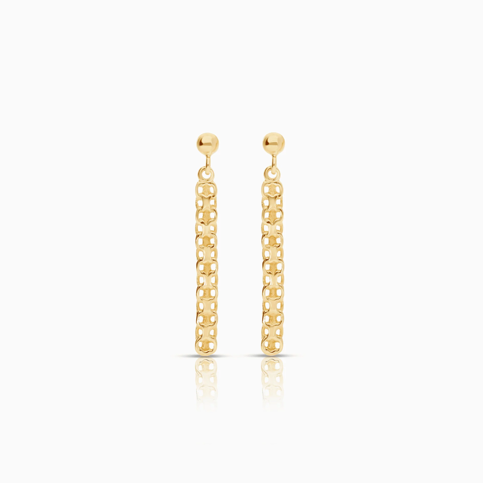 X-link earrings 1.53g 18K gold