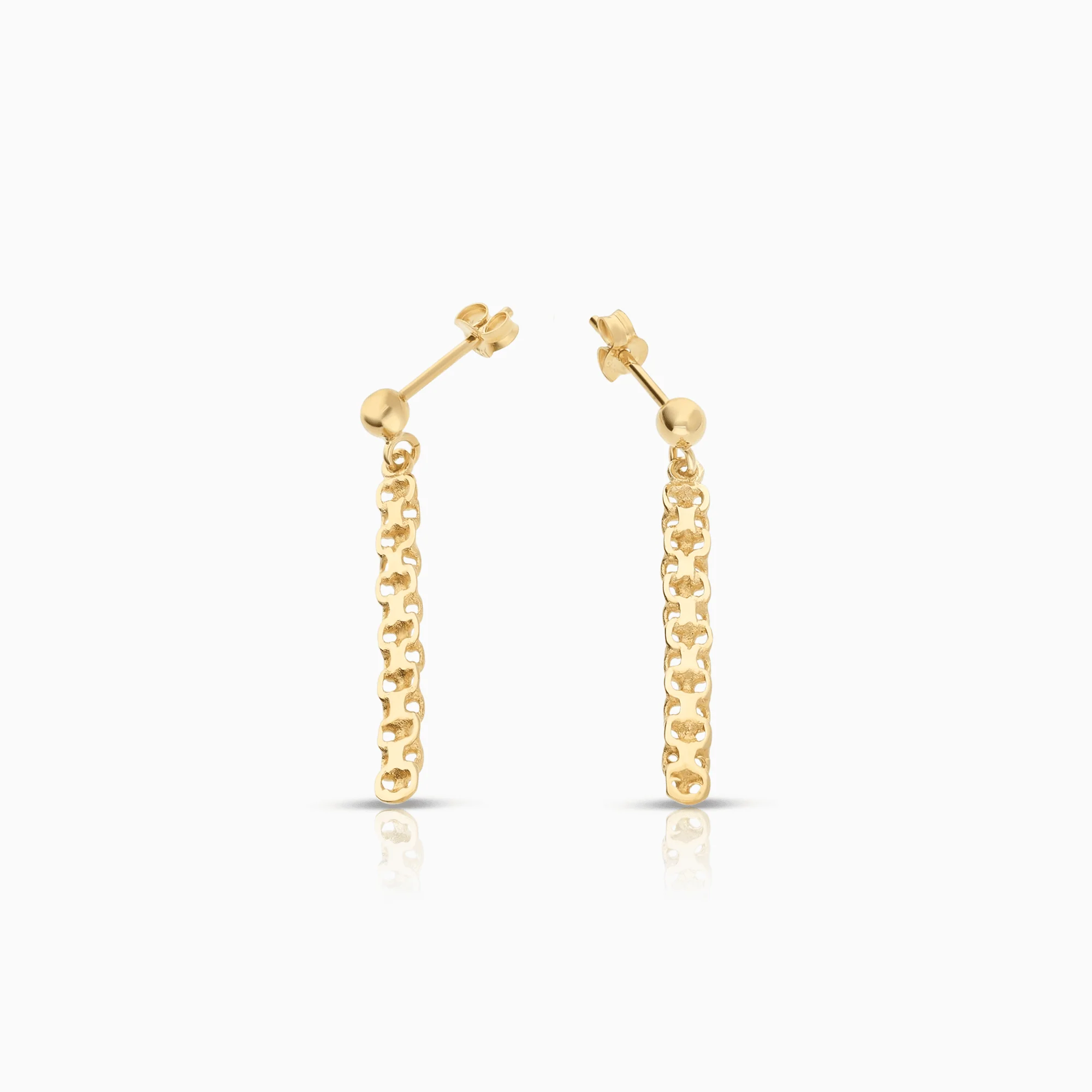 X-link earrings 1.53g 18K gold - Image 2