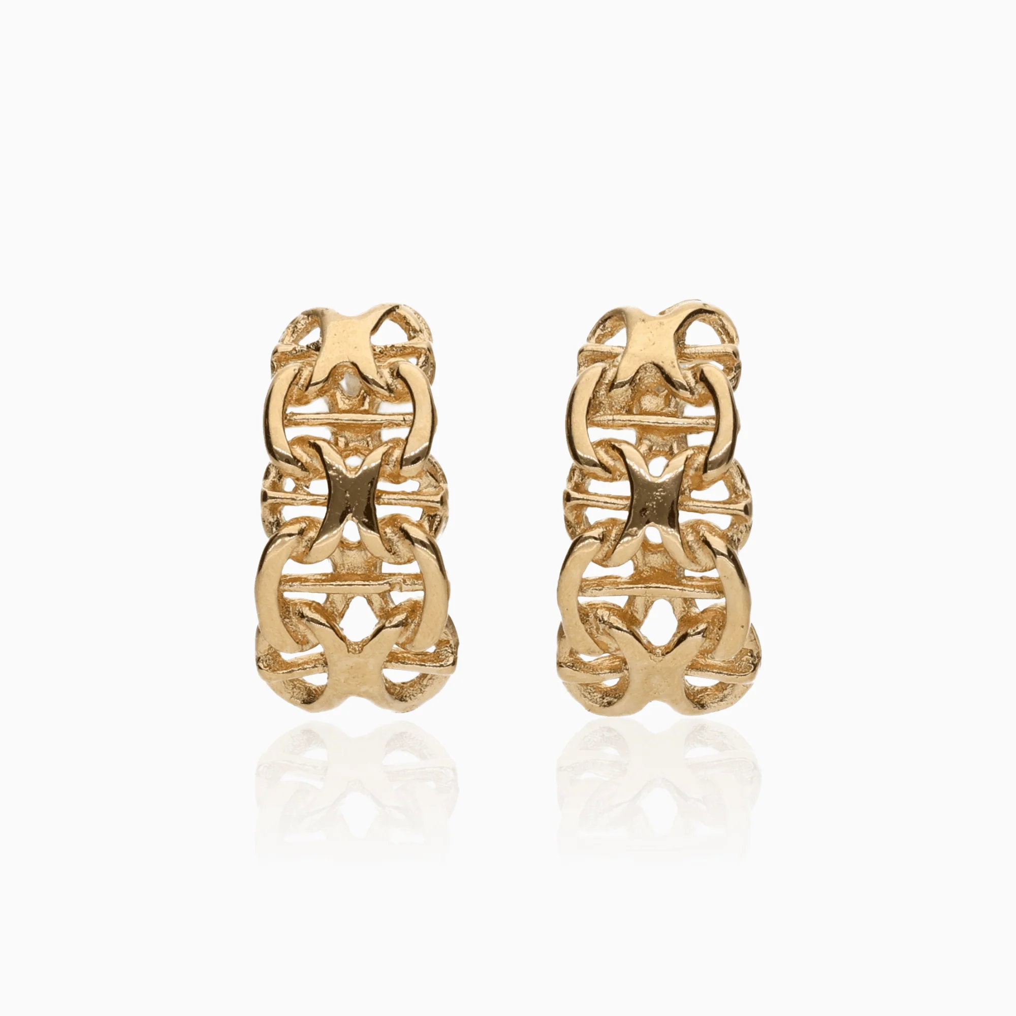 X-link earrings 1.82g 18K gold