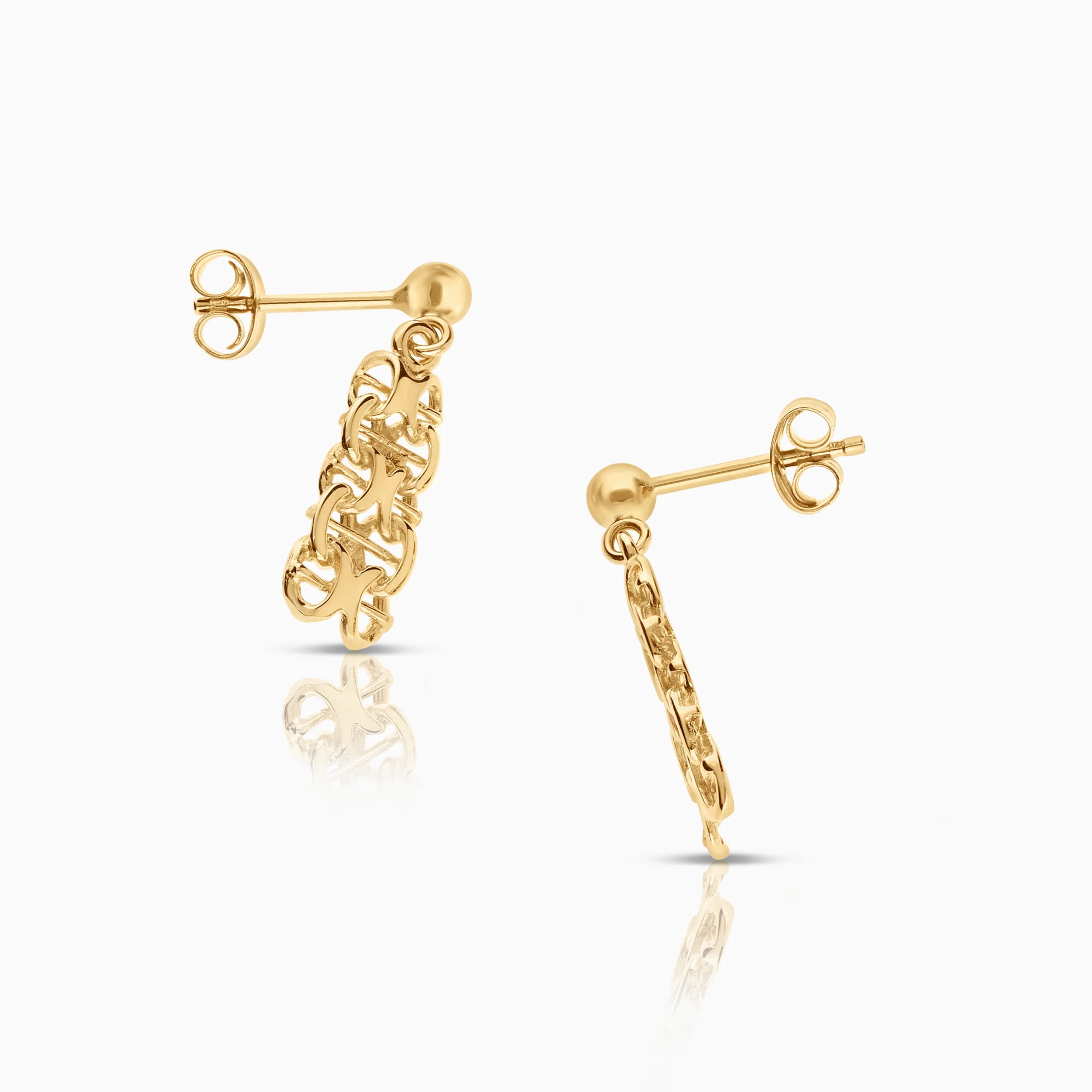 X-link earrings 1.87g 18K gold - Image 2