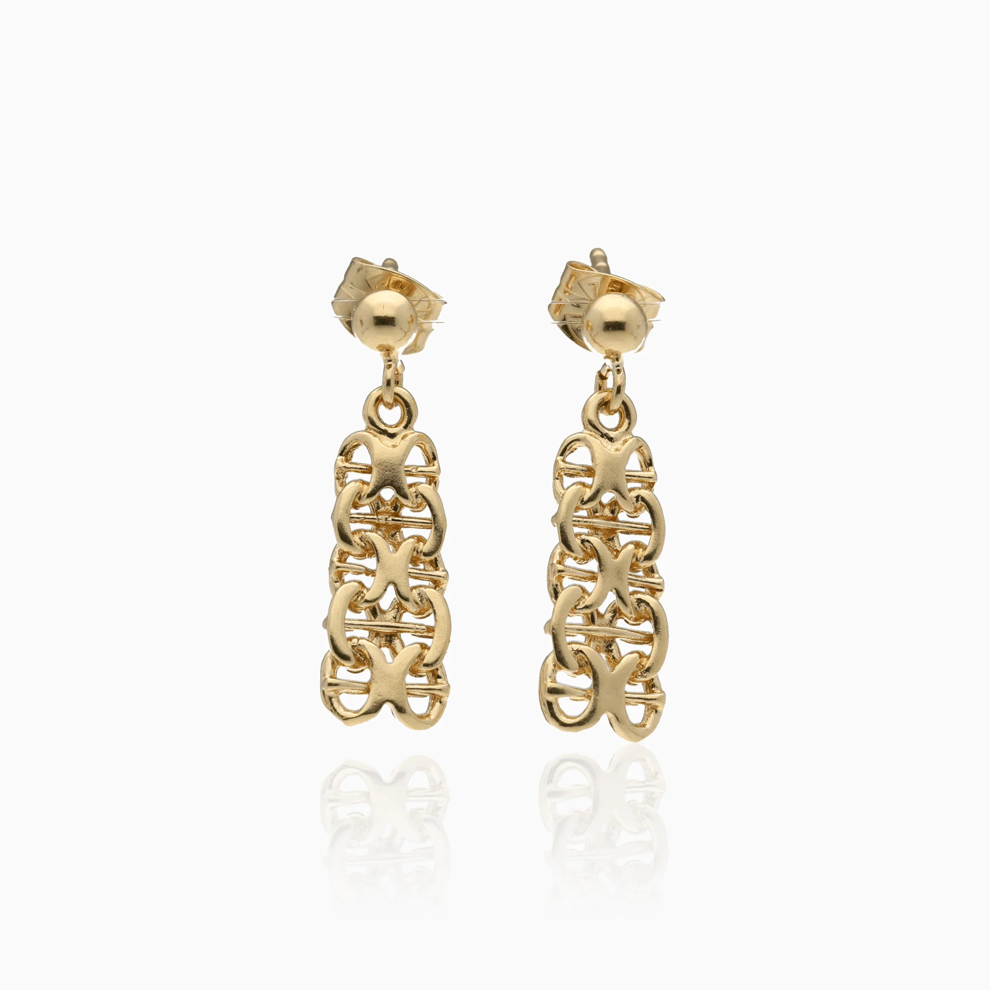 X-link earrings 1.90g 18K gold