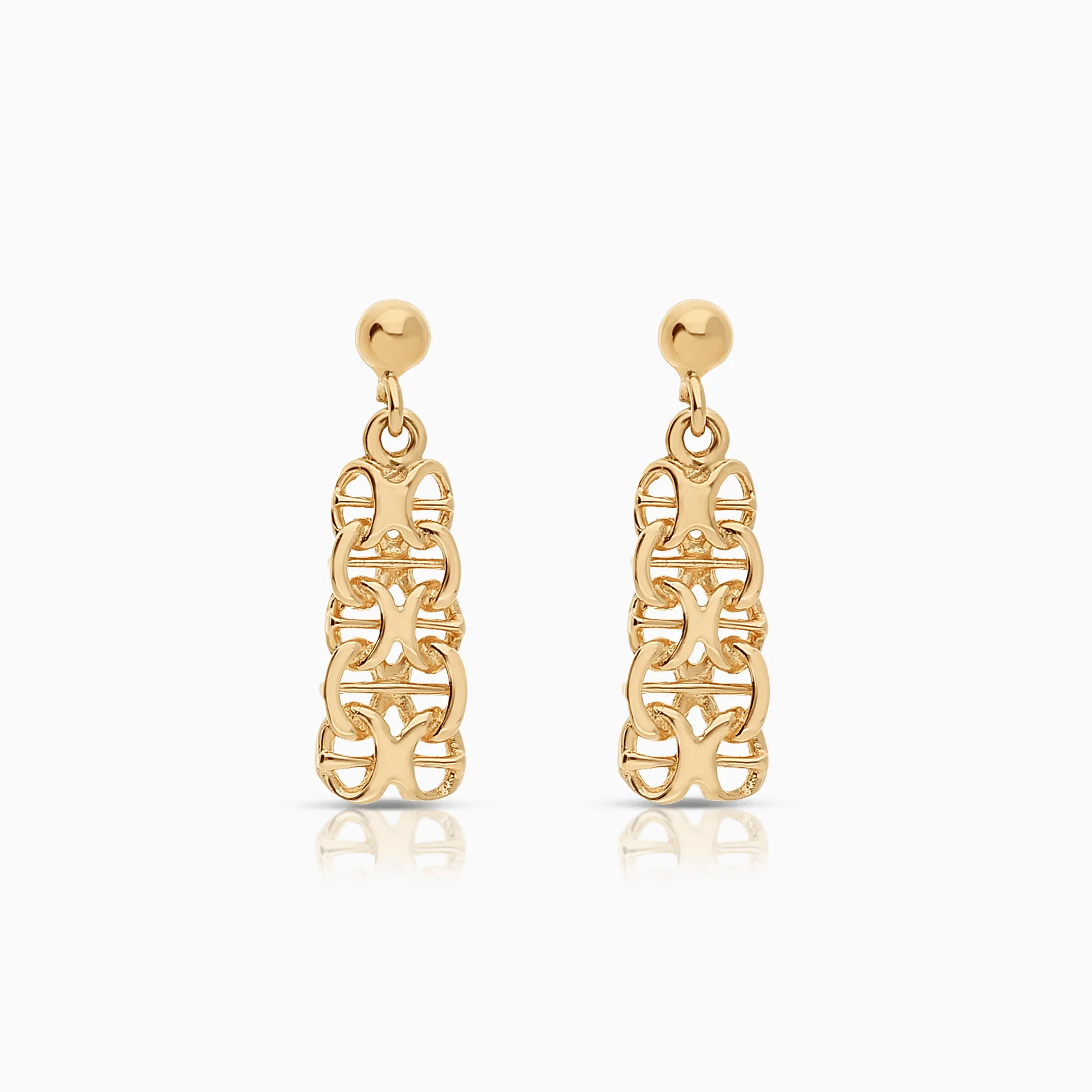 X-link earrings 2.00g 18K gold